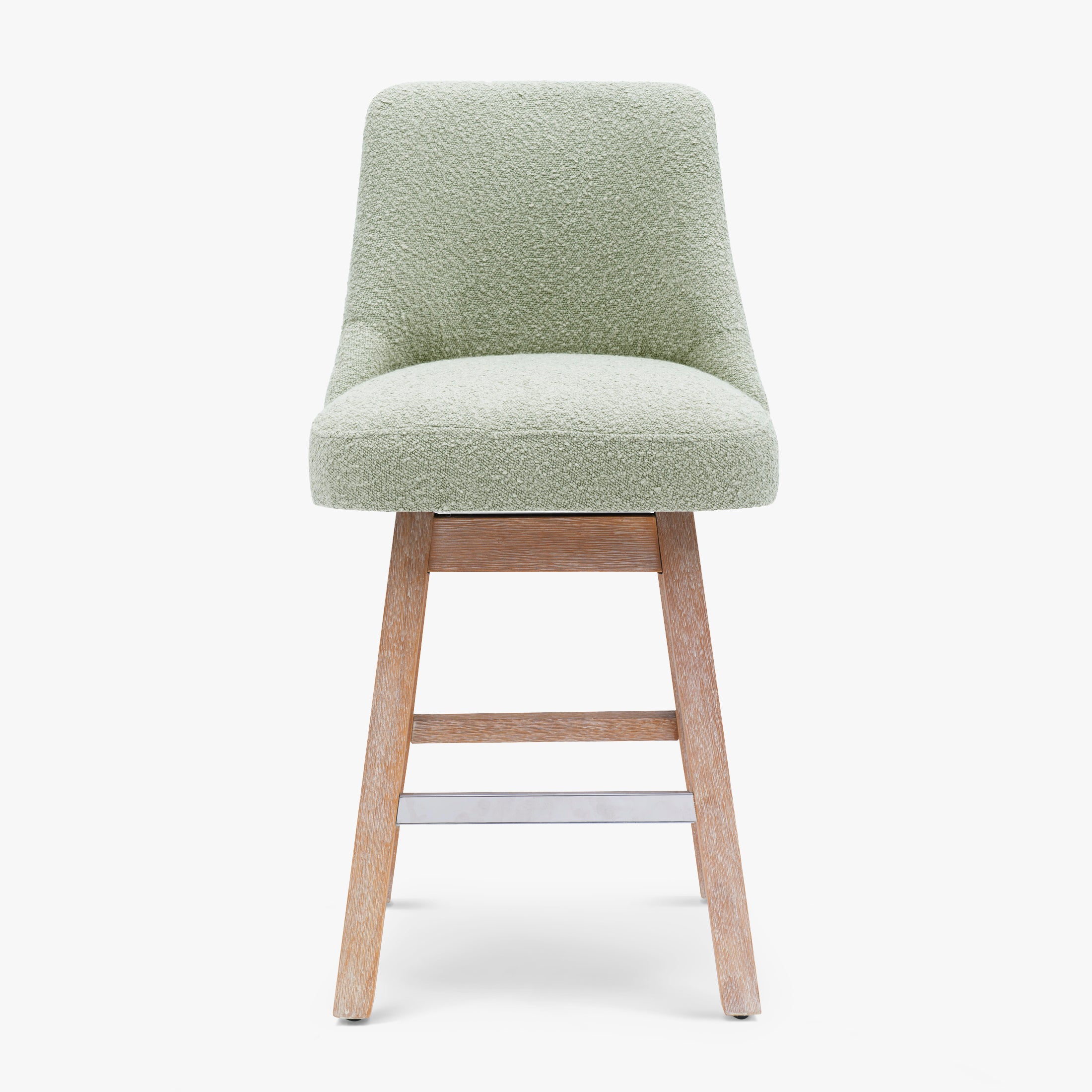 Amélie 26" Upholstered Swivel Counter Height Bar Stool