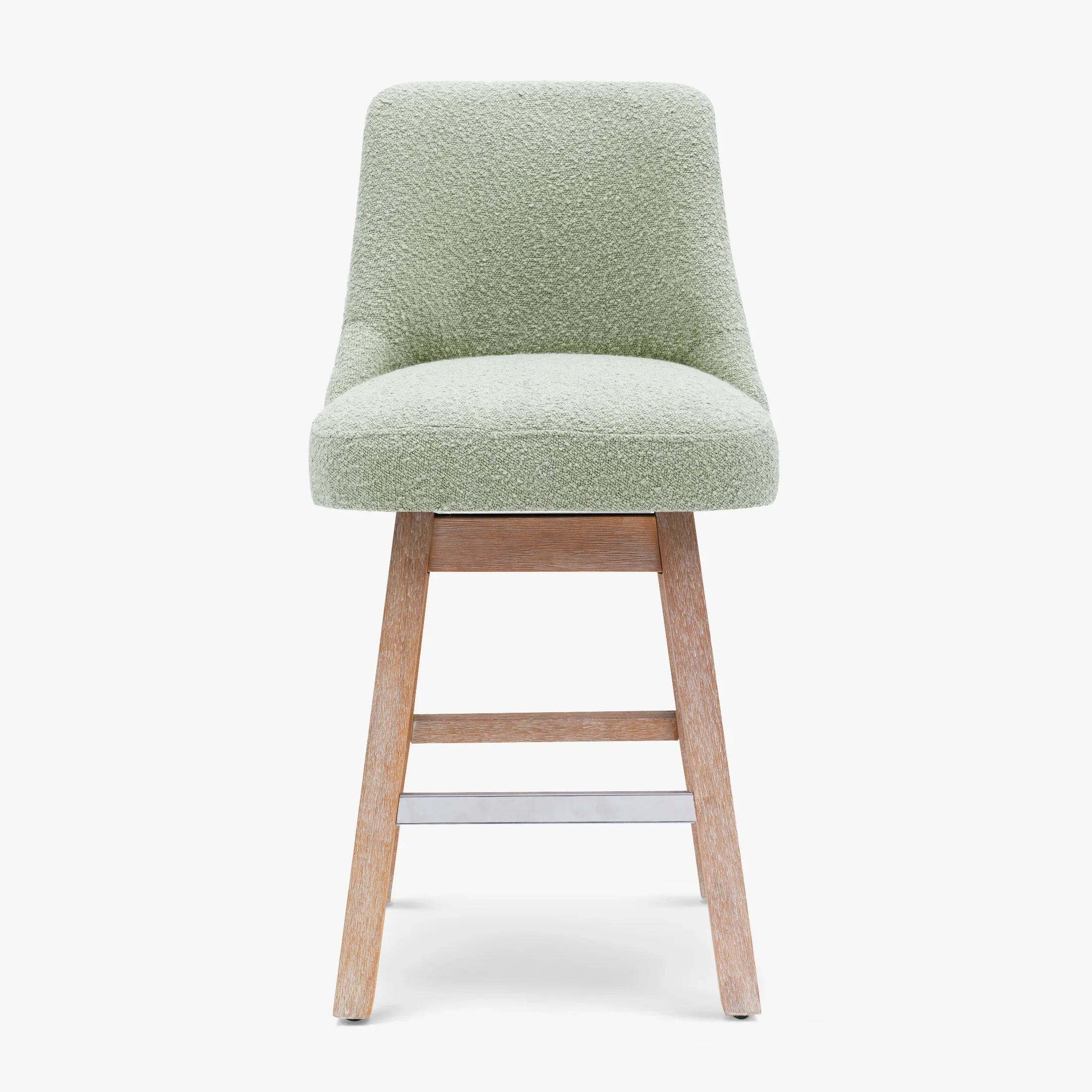 Amélie 26" Upholstered Swivel Counter Height Bar Stool