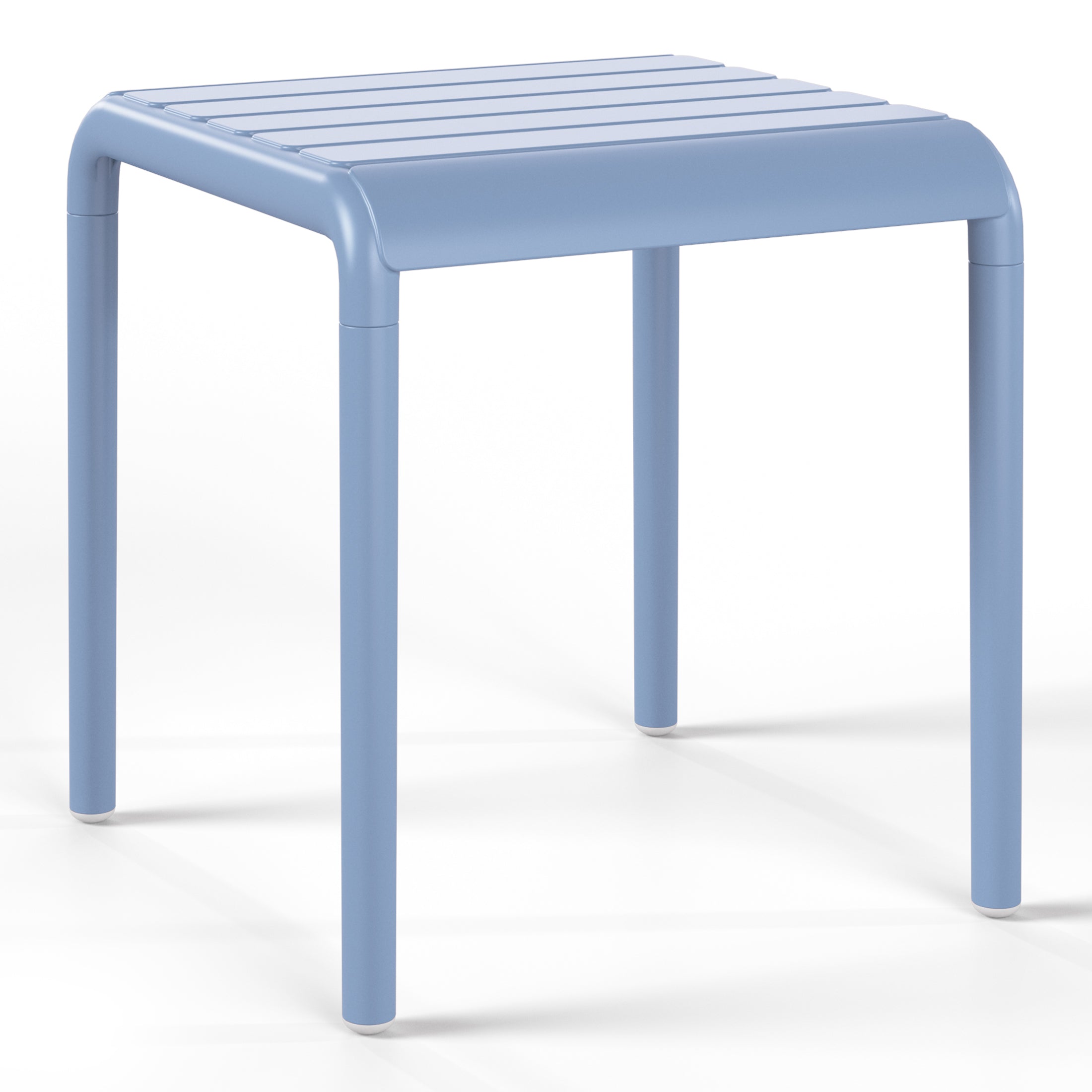 Sunshine Plastic Modern Outdoor Patio Accent Side Tables (Set of 2)