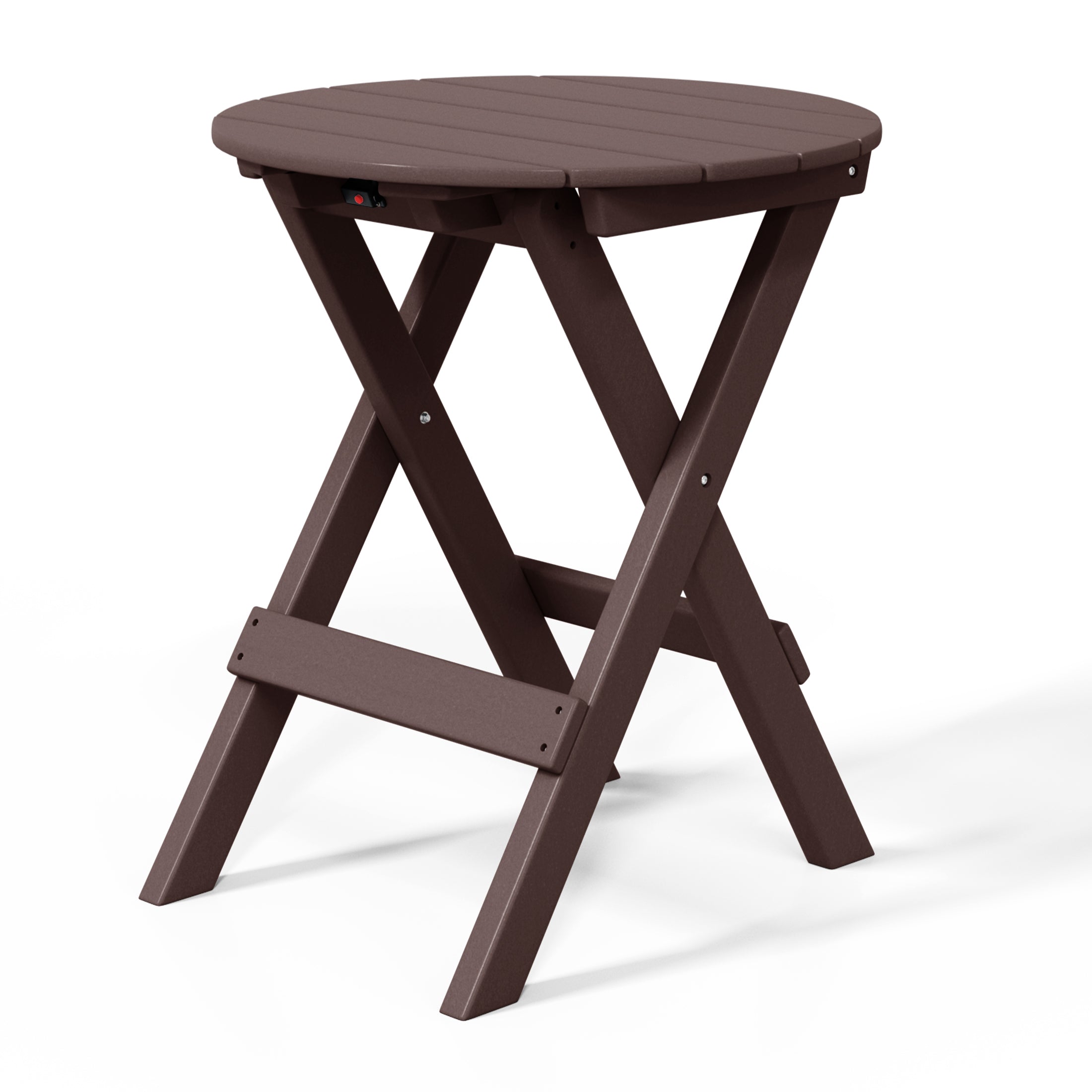 Paradise HDPE Outdoor 24.5 Inch Round Portable Folding Patio Dining Table