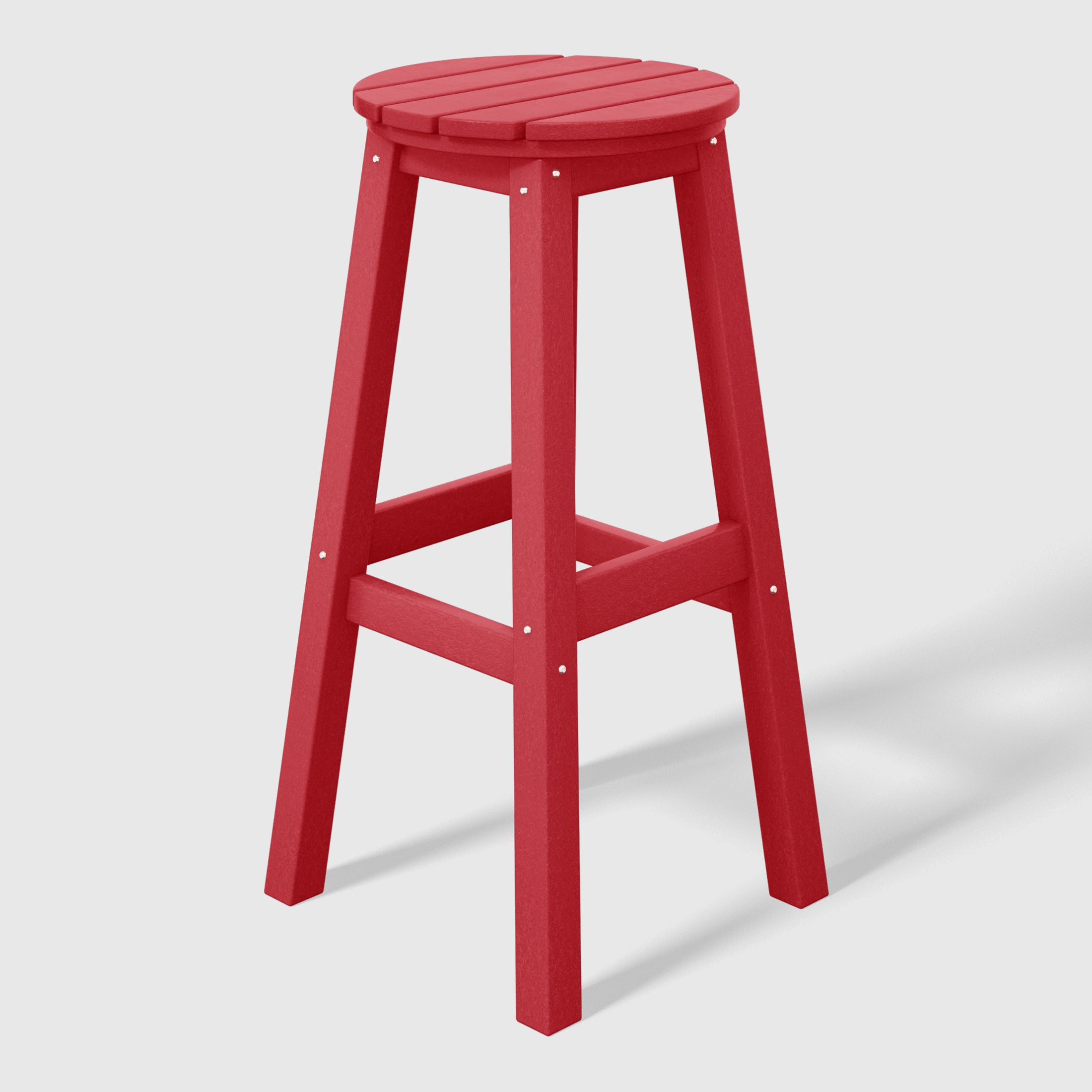 Paradise 29" HDPE Outdoor Patio Round Bar Stool Set of 3
