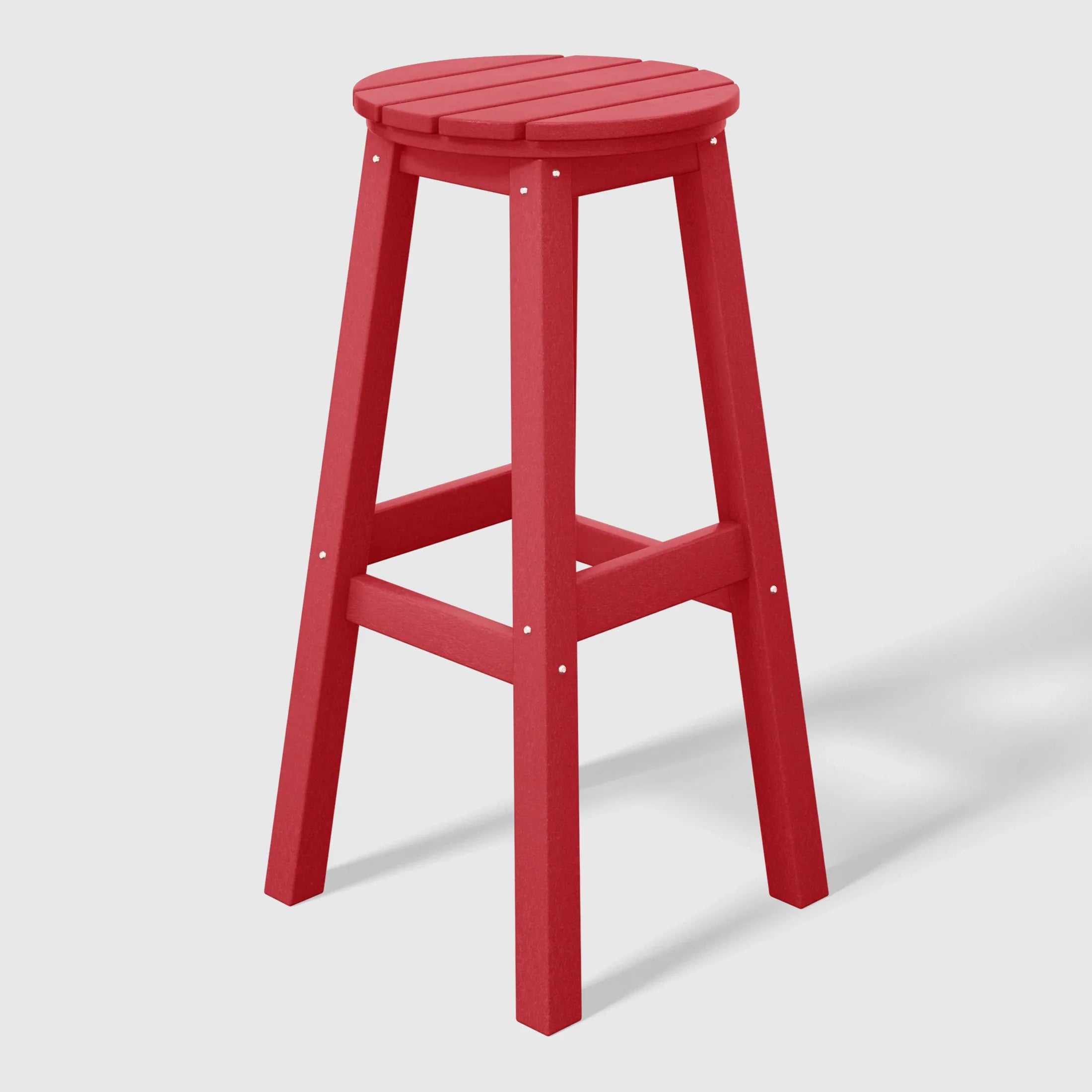 Paradise 29" HDPE Outdoor Patio Round Bar Stool Set of 2
