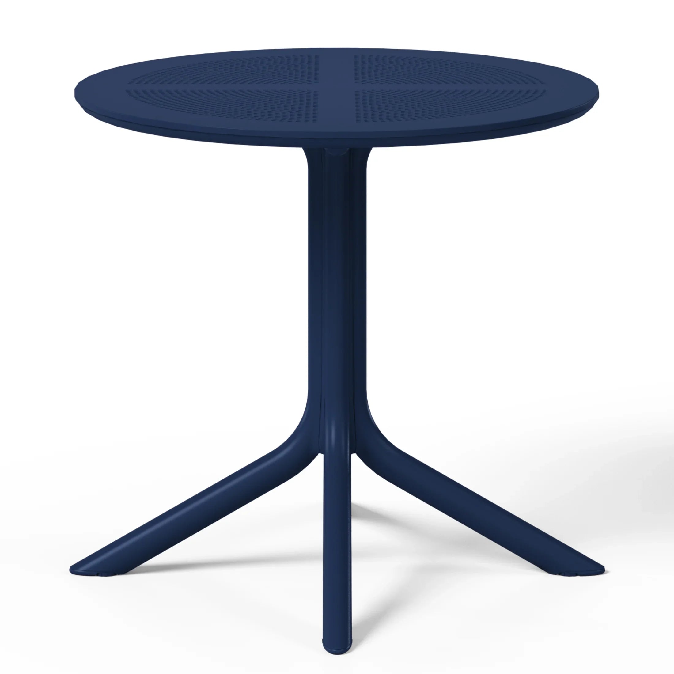 Sunshine 31.5" Round Plastic Outdoor Patio Dining Table for 4