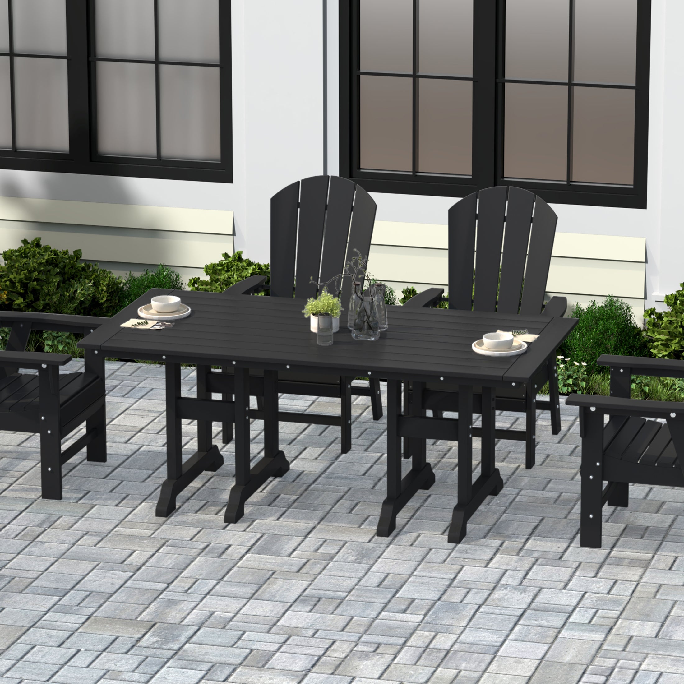 Paradise 71" Outdoor Patio Dining Table