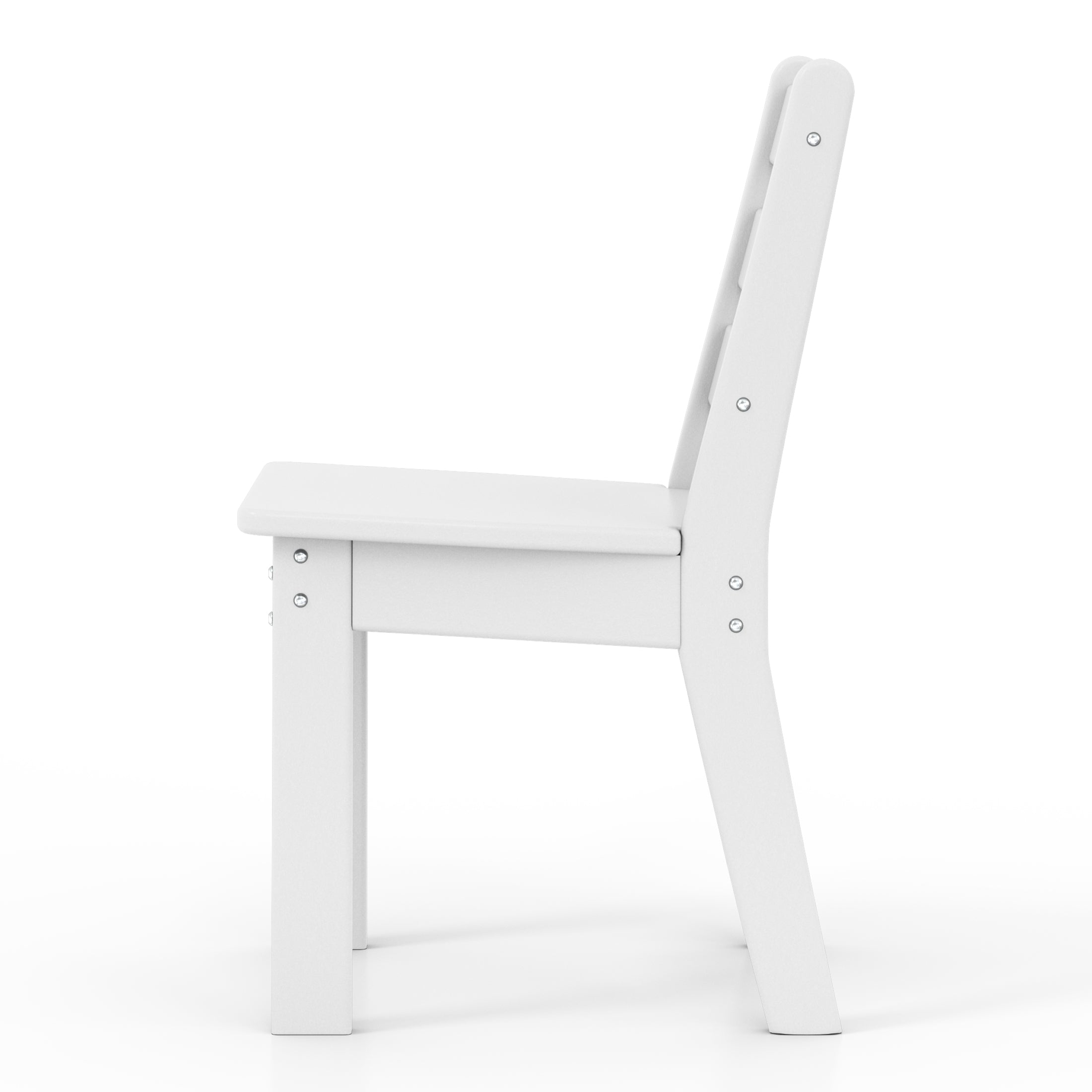 Playhouse Outdoor HDPE Kids Plastic Toddler Dining Chair (Set of Two)