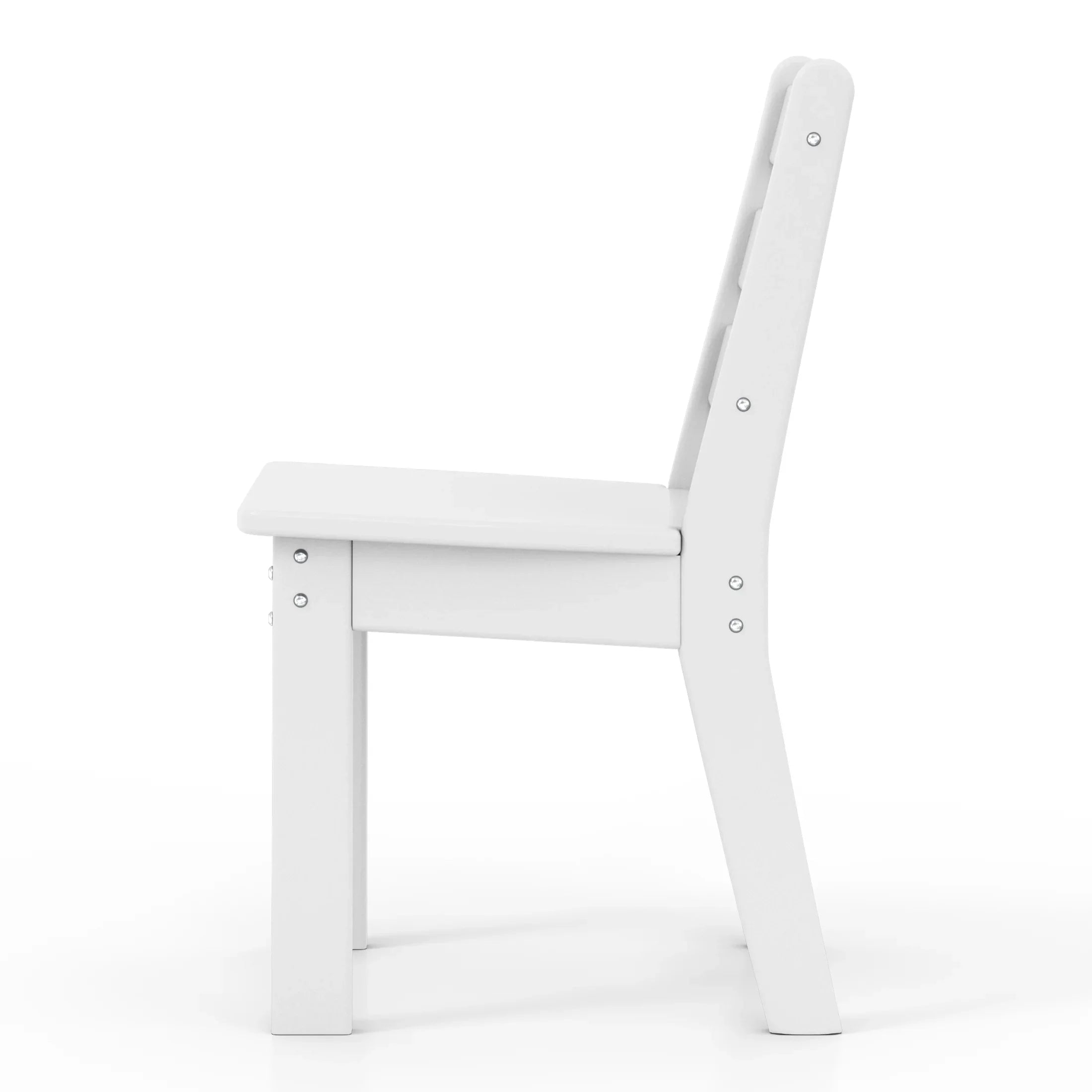 Playhouse Outdoor HDPE Kids Plastic Toddler Dining Chair (Set of Two)