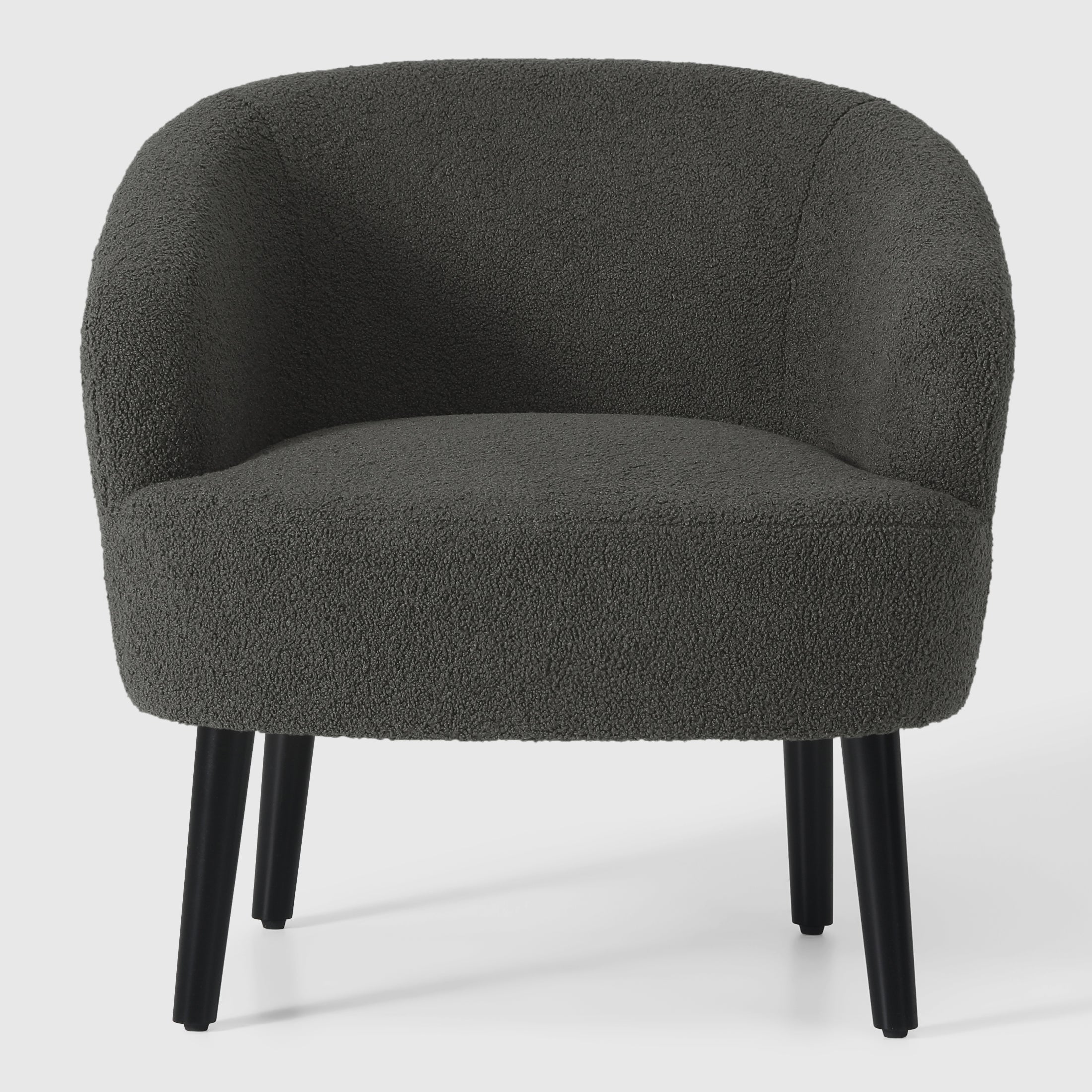 Celine 29" Wide Mid Century Modern Club Barrel Accent Armchair, Set of Two