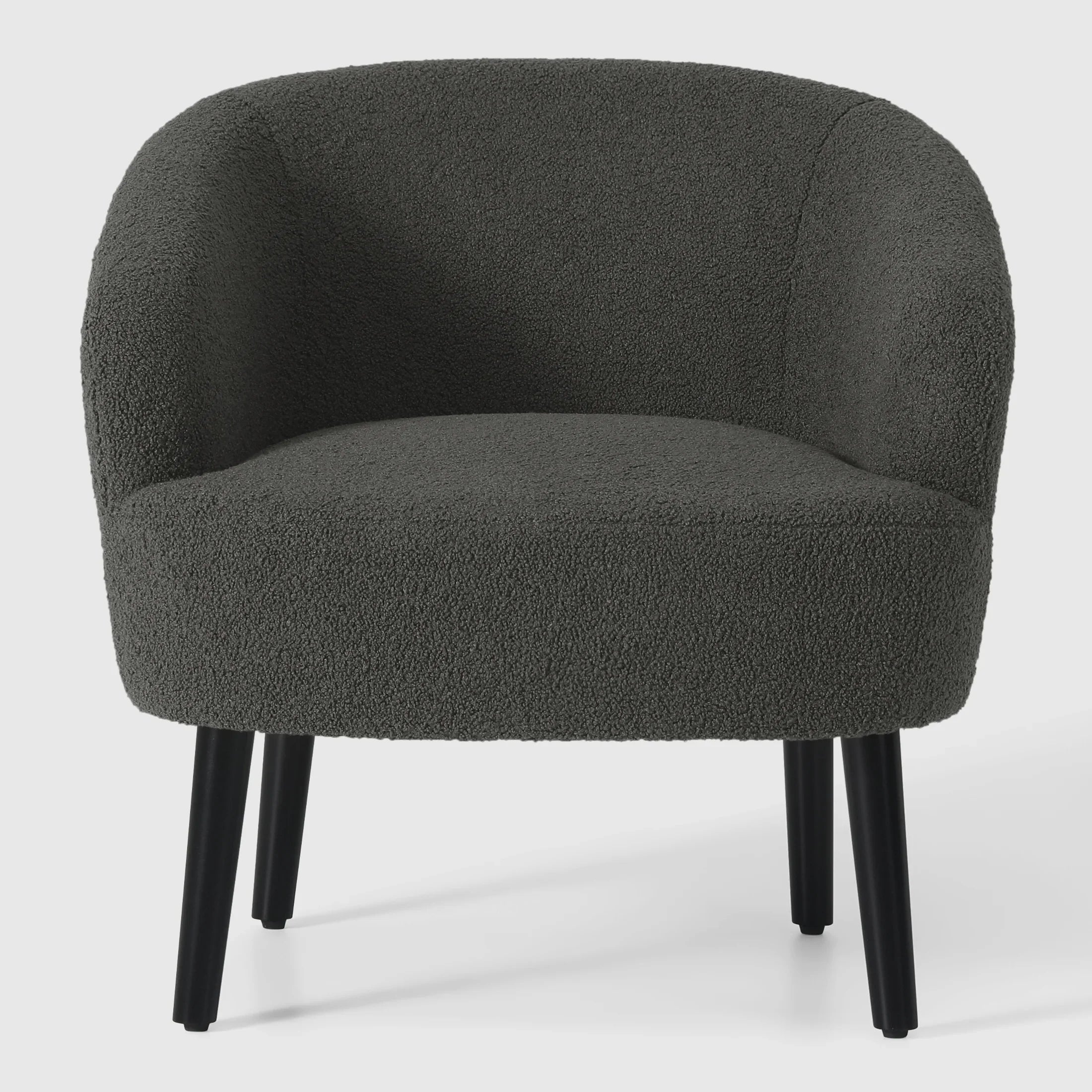 Celine 29" Wide Mid Century Modern Club Barrel Accent Armchair, Set of Two