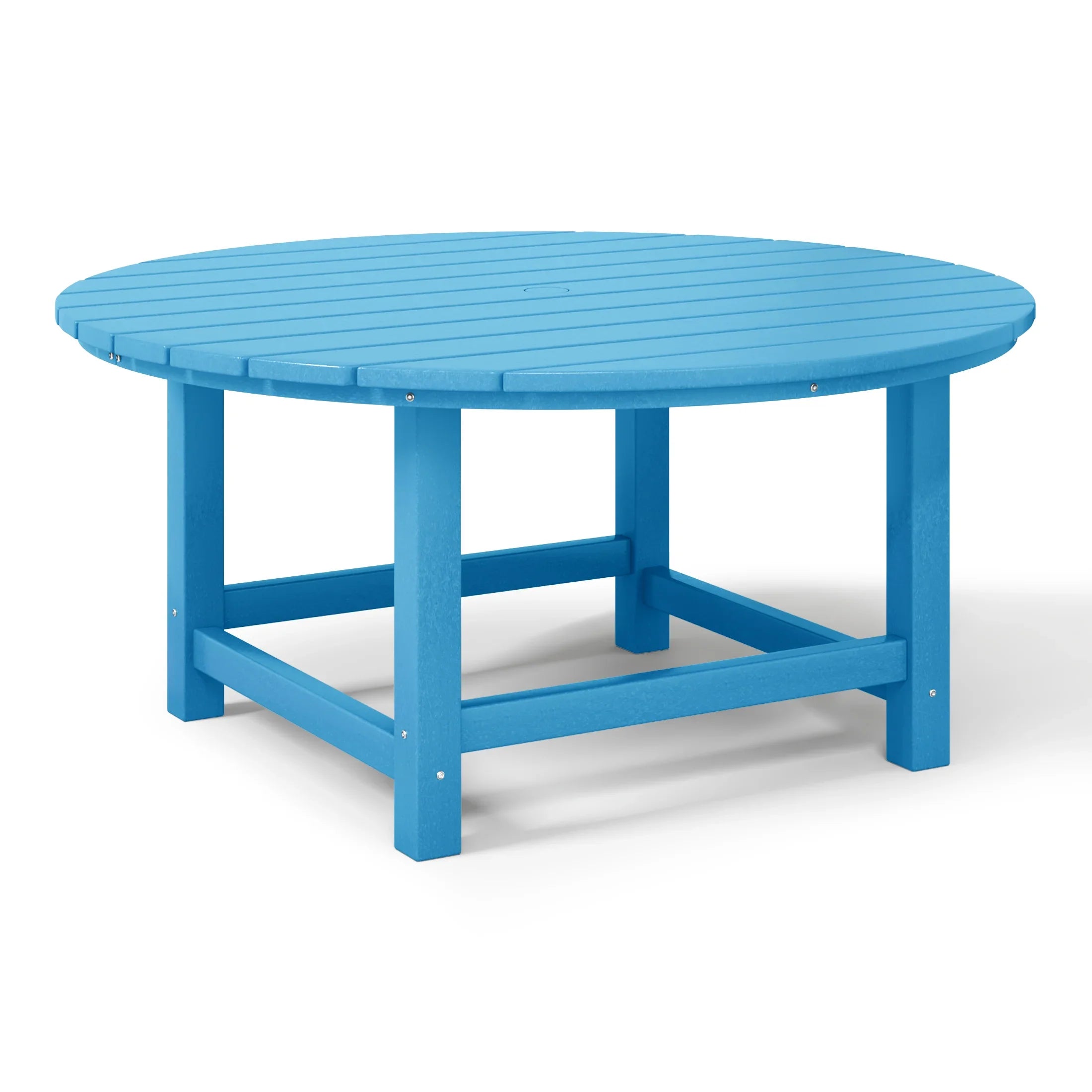 Paradise Low Outdoor HDPE Round Patio Coffee Table