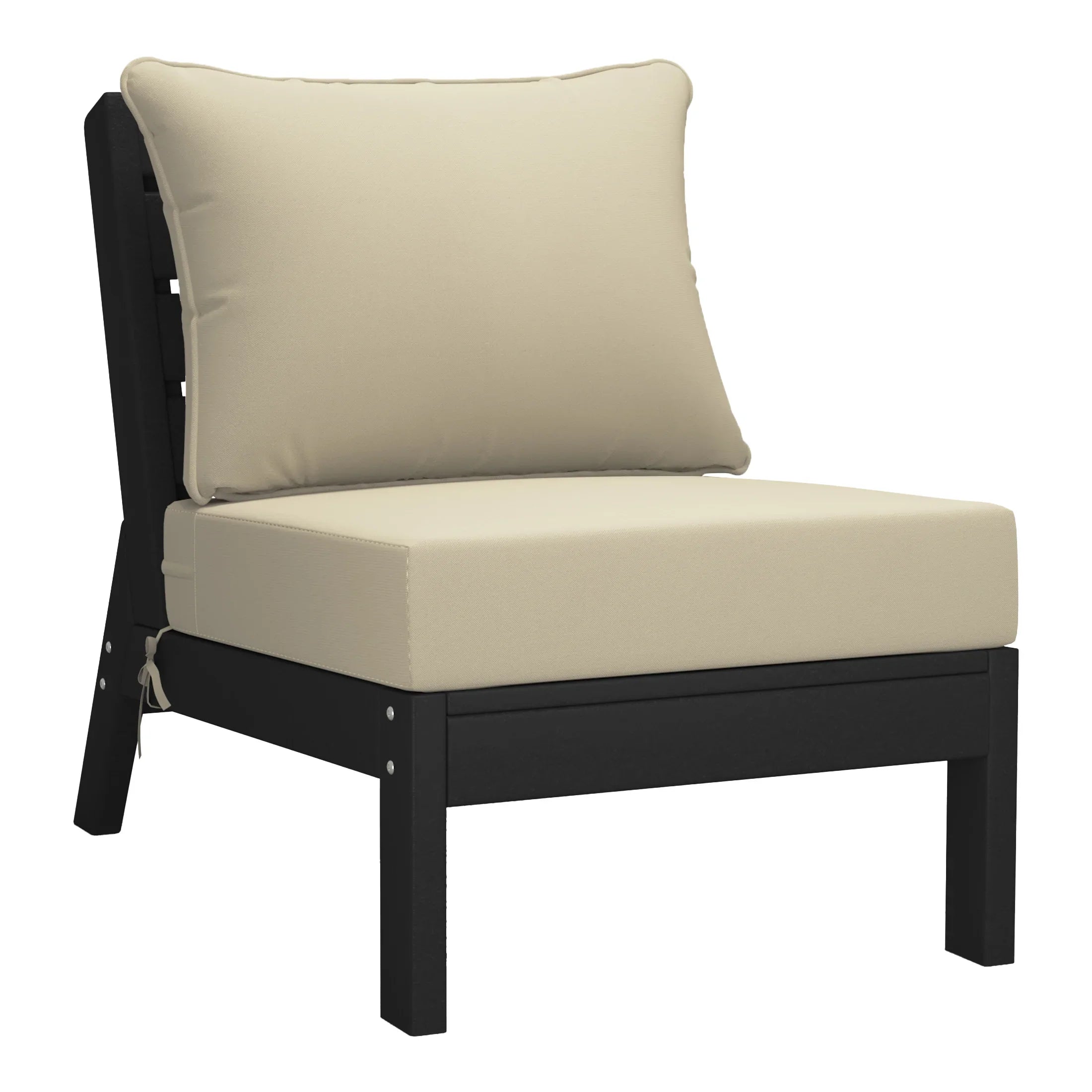 Portsmouth Outdoor Patio HDPE Sectional Sofa with Patio Cushions
