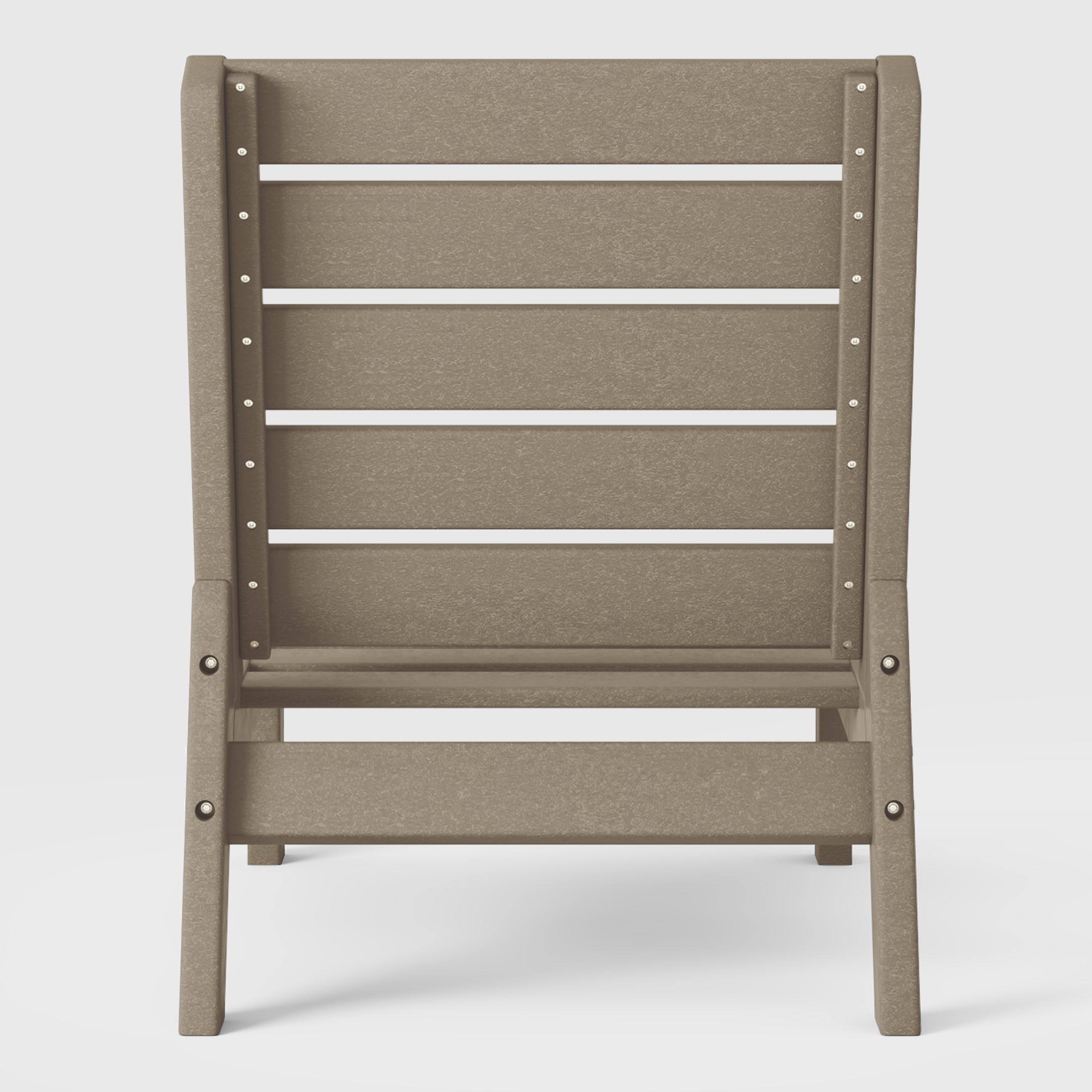 Portsmouth Outdoor HDPE Deep Seating Modular Armless Patio Chair with Patio Cushions