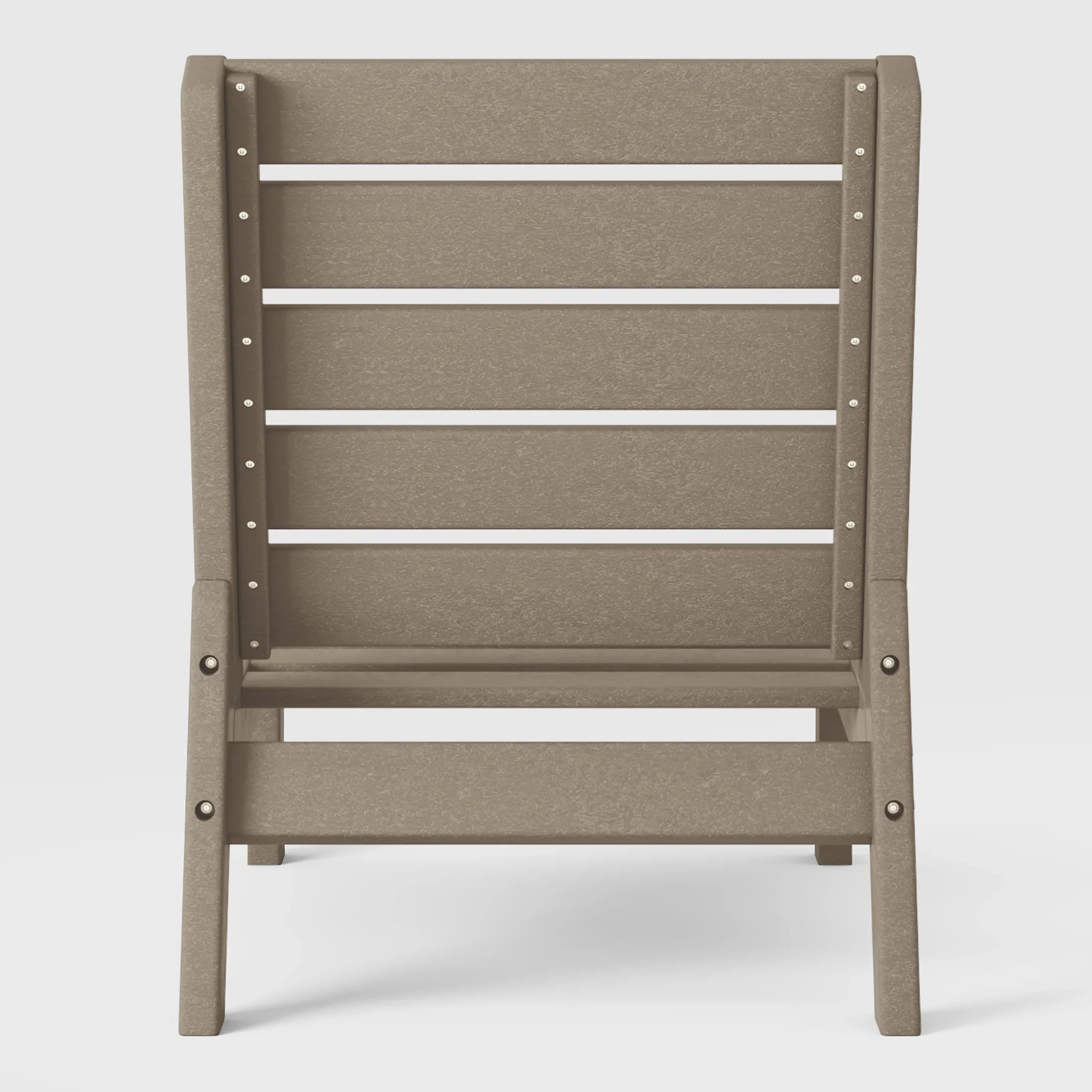 Portsmouth Outdoor HDPE Deep Seating Modular Armless Patio Chair with Patio Cushions
