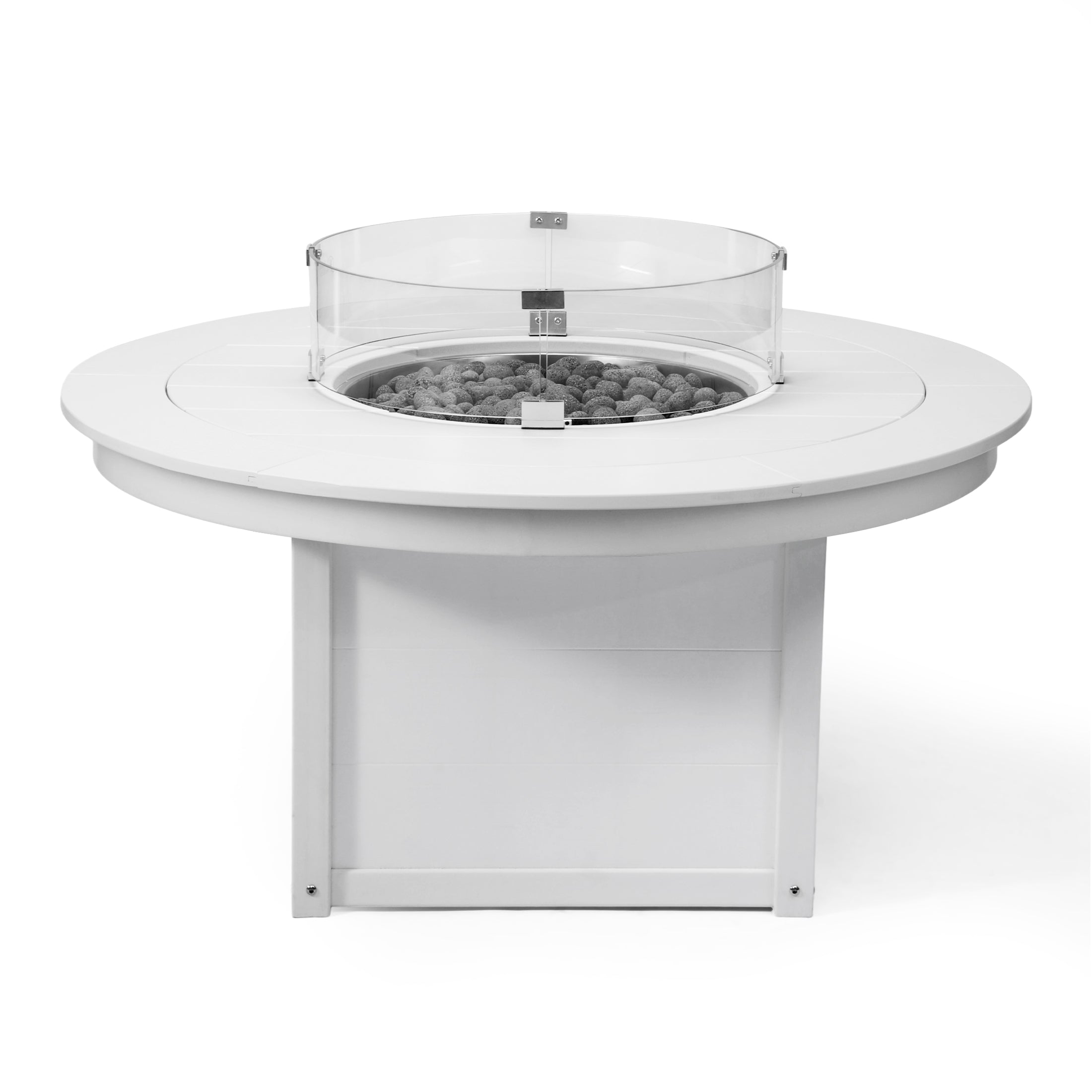 Sol 47" Modern Outdoor 55,000 BTU Patio Propane Round Fire Pit Table