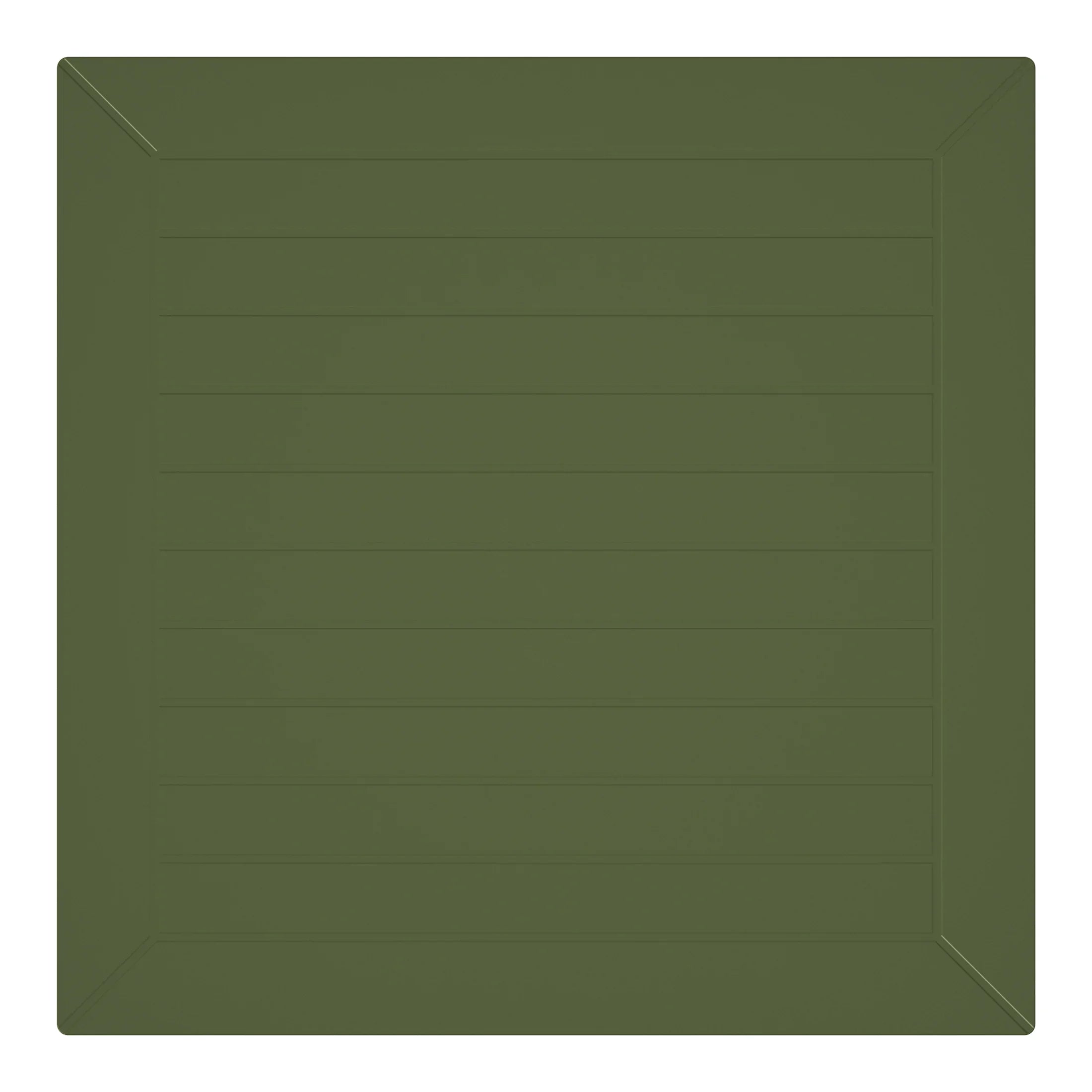 Sunshine 31.5" Square Outdoor Plastic Resin Patio Dining Table for 4