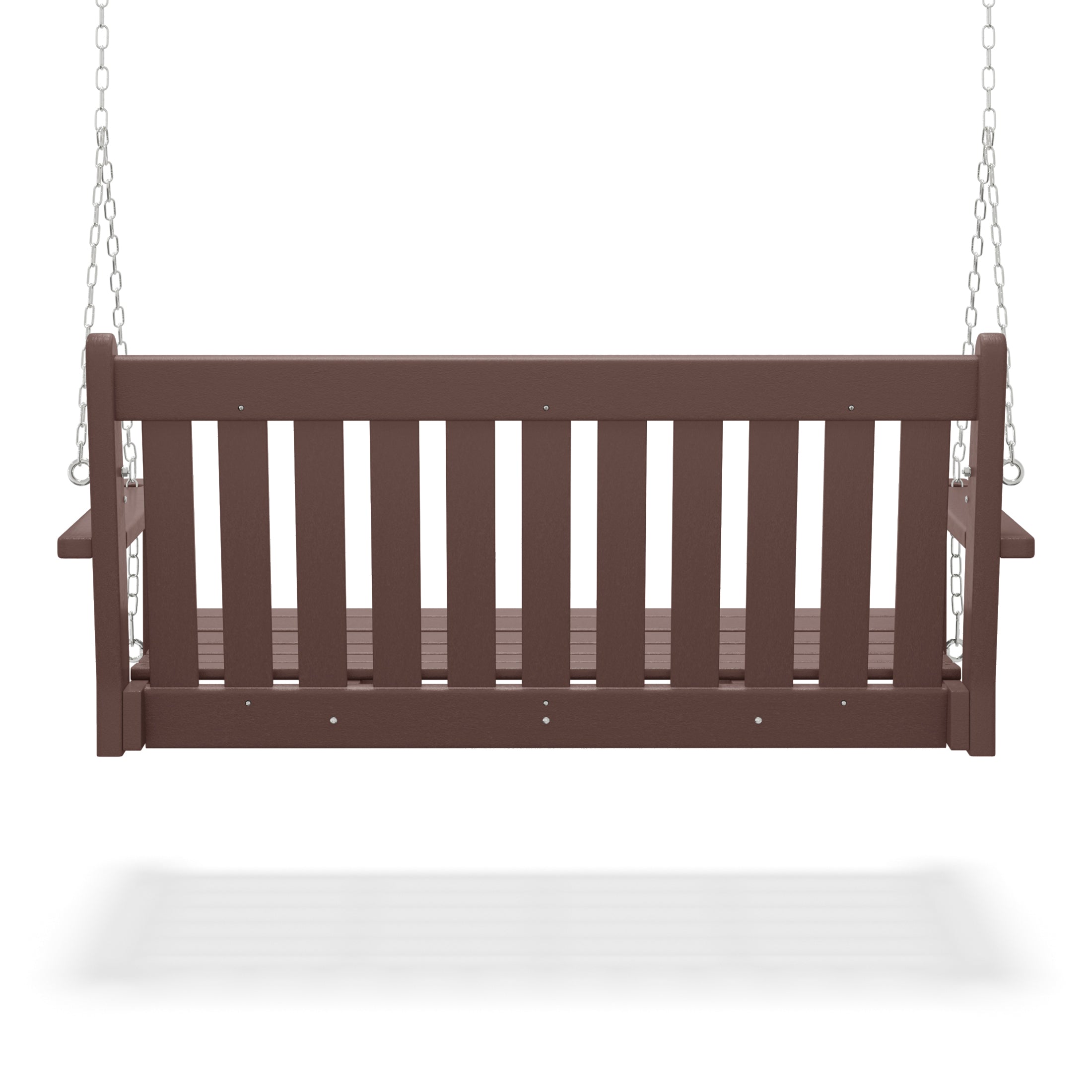 Paradise Outdoor Patio HDPE Hanging Front Porch Swing Bench