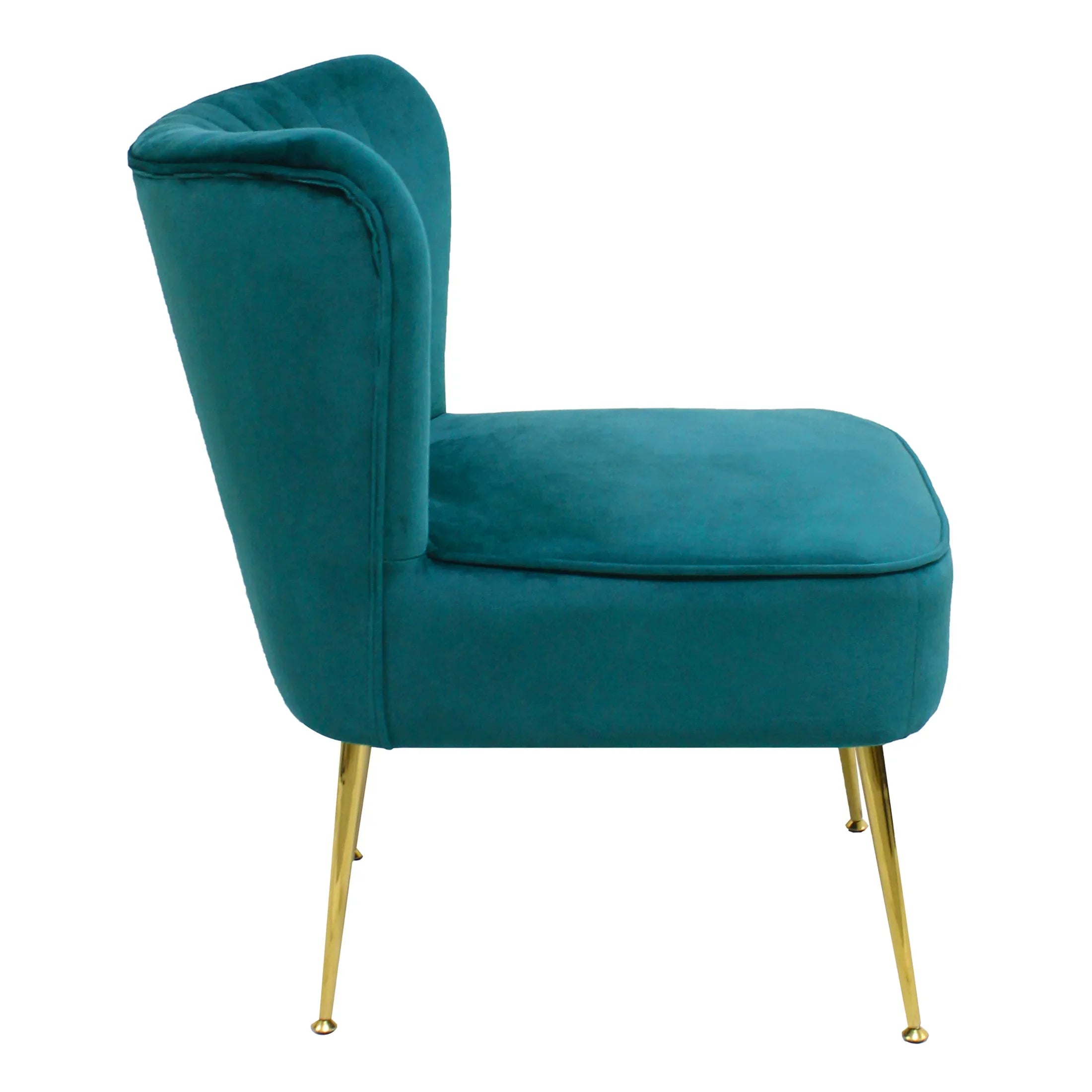 Alaia Mid Century Modern Tufted Velvet Loveseat Sofa and 22" Accent Chair 3-Piece Set