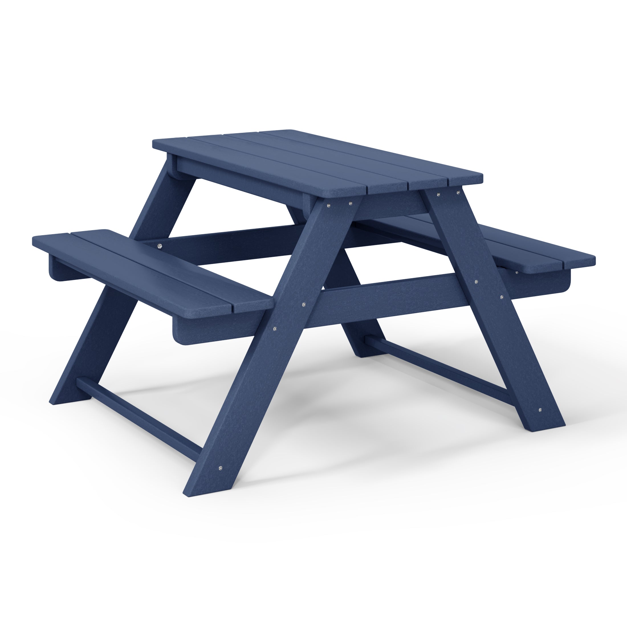 Paradise Outdoor Patio Kids HDPE Plastic Picnic Bench Table