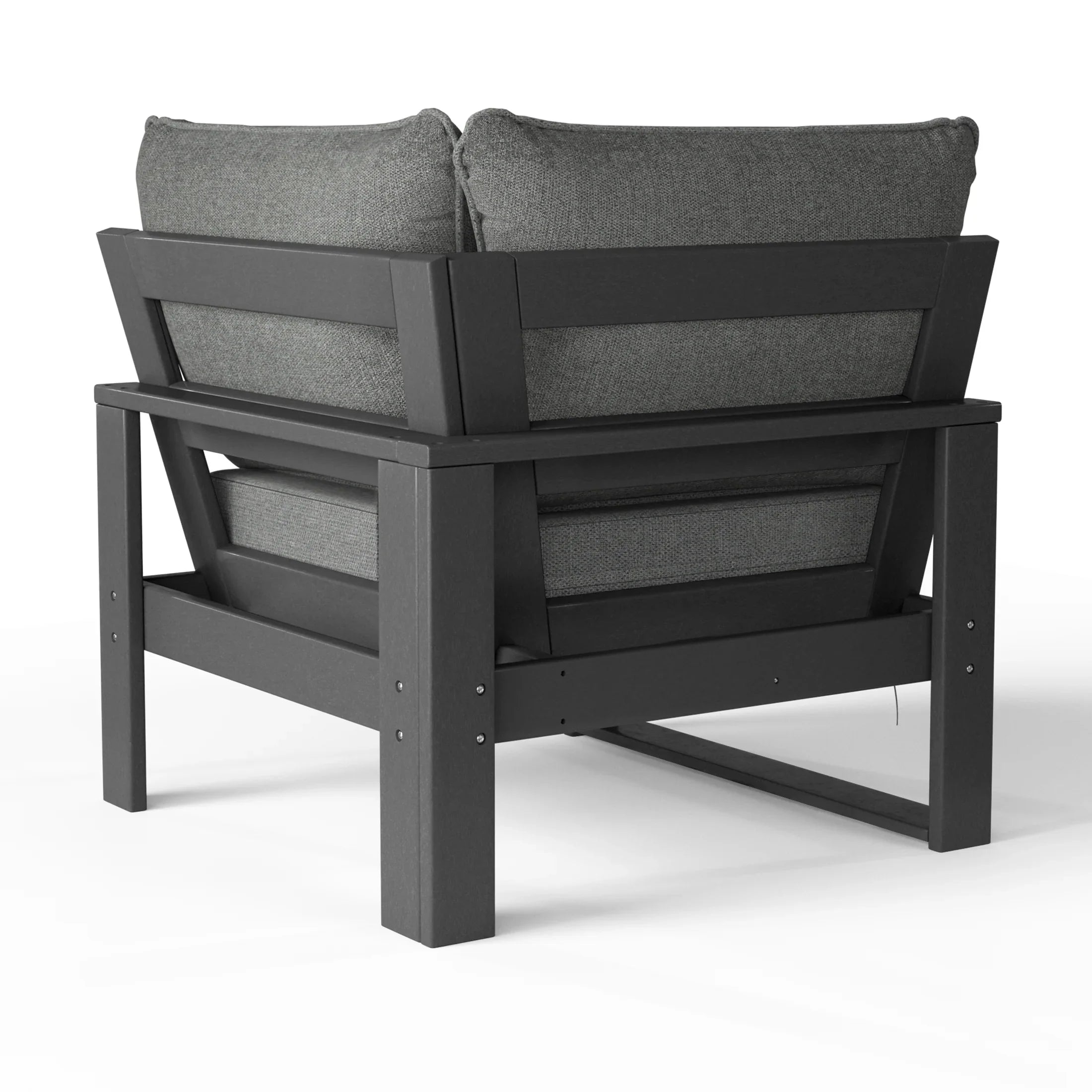 Rockaway Outdoor HDPE Sectional Corner Sofa Seat with Water-Proof Cushions