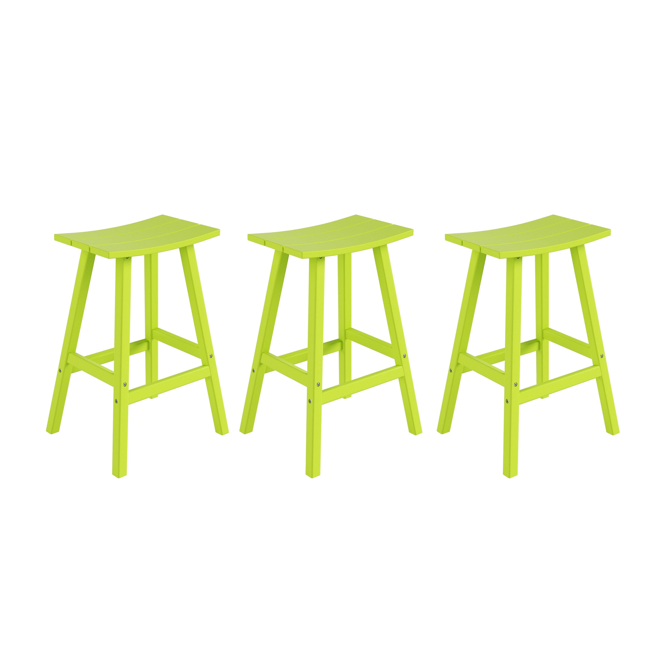 Paradise 29 Inch High Backless Seat Bar Stools (Set of 3)
