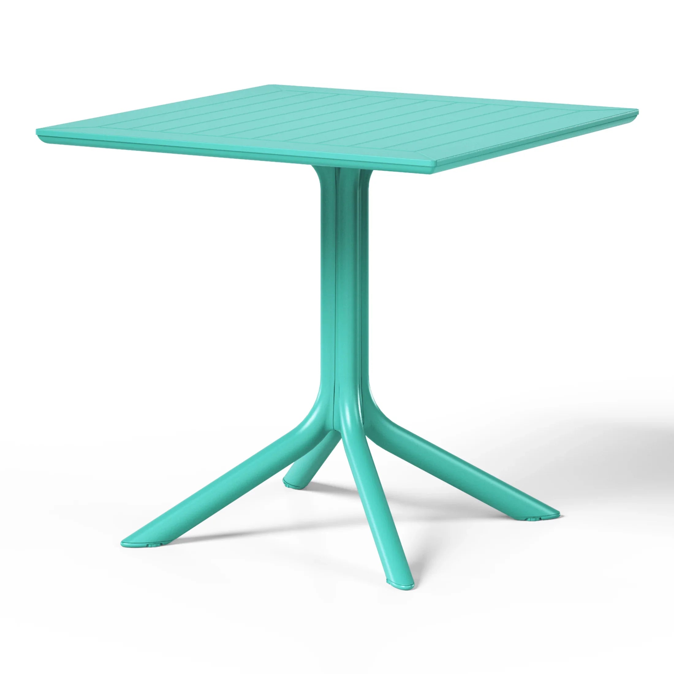 Sunshine Modern 5-Piece Resin Patio Dining Table Set with Stackable Patio Dining Chairs