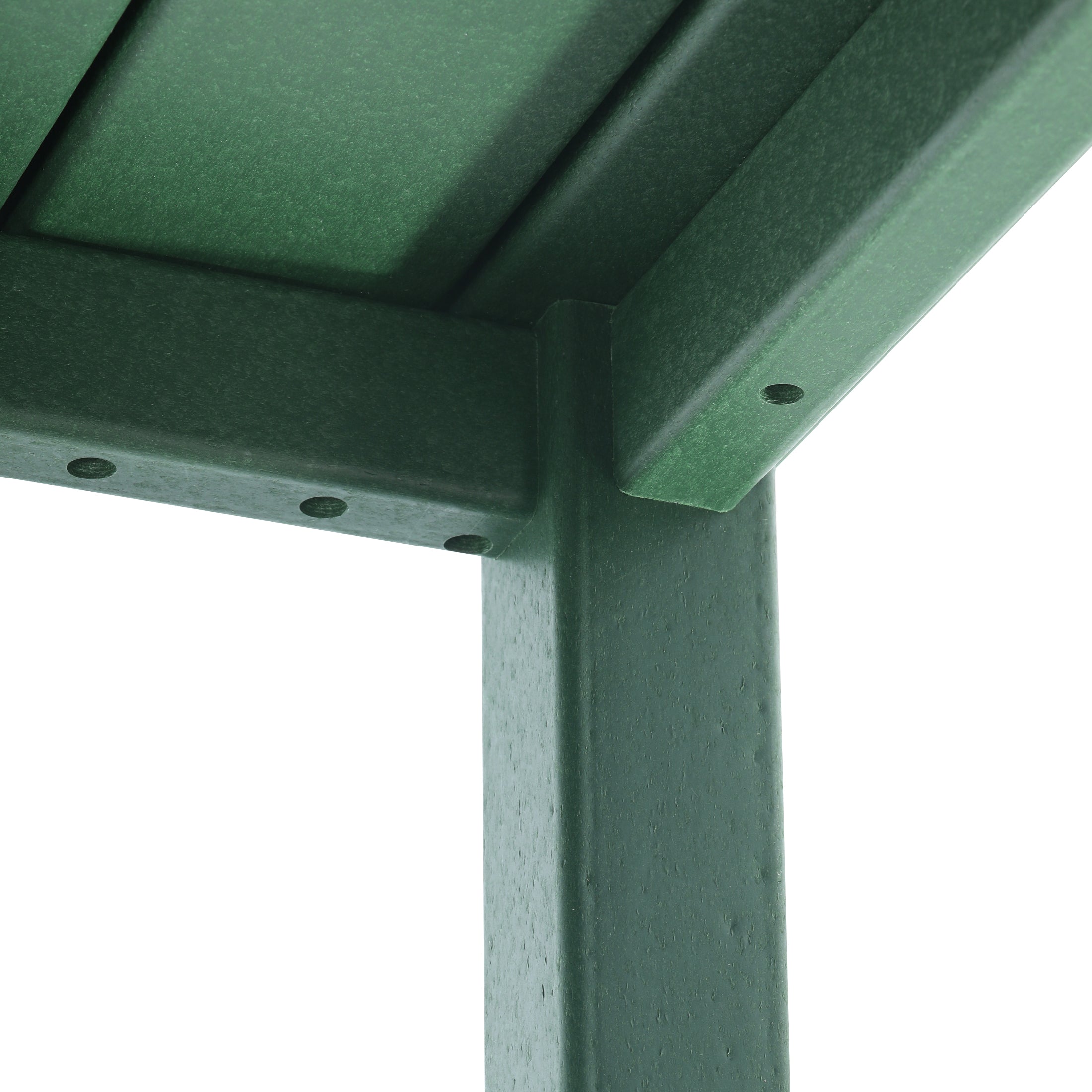 Portside 5-Piece Outdoor Patio HDPE Adirondack Chair With Square Coffee Table Conversation Set