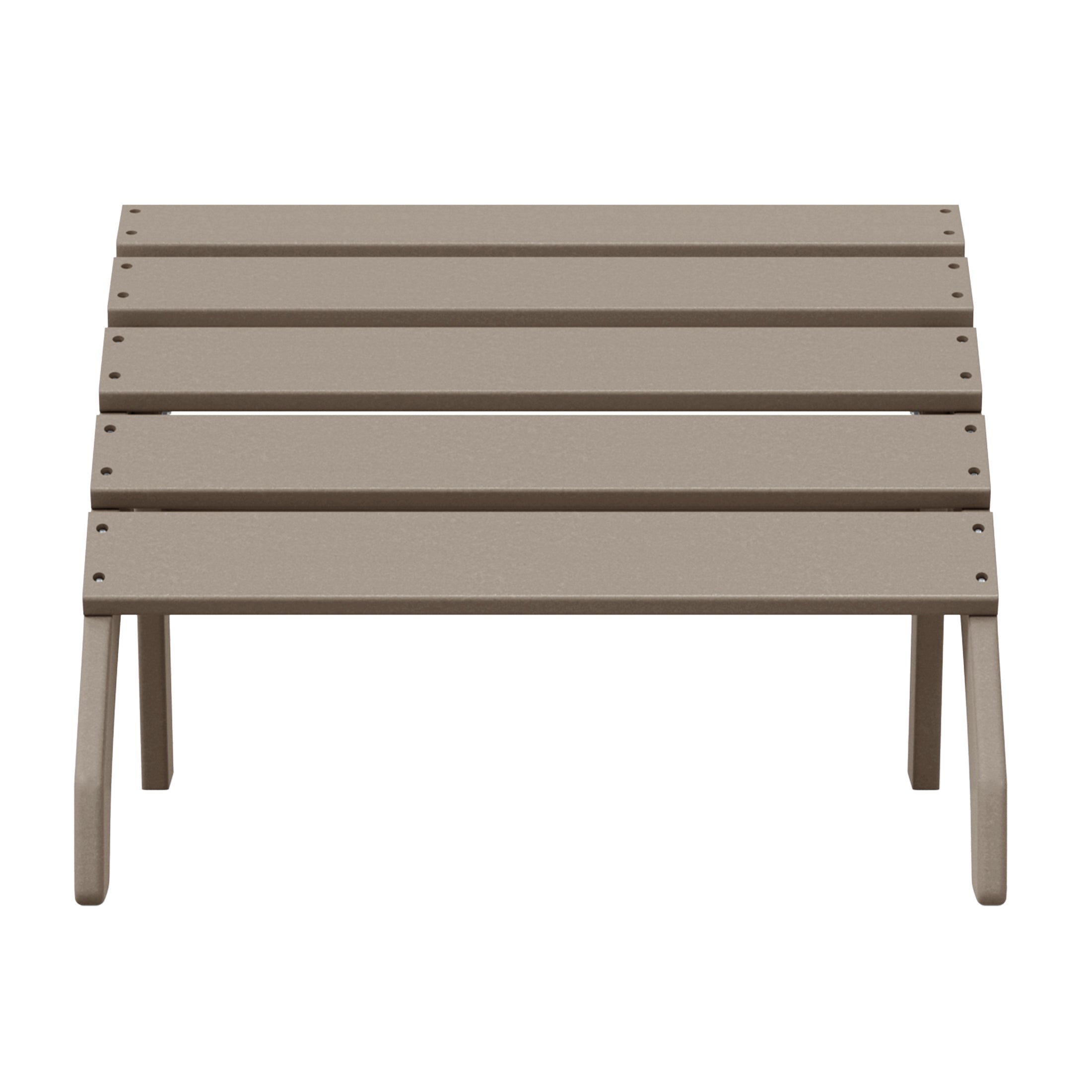 Portside Outdoor Patio HDPE Adirondack Ottoman Footrest