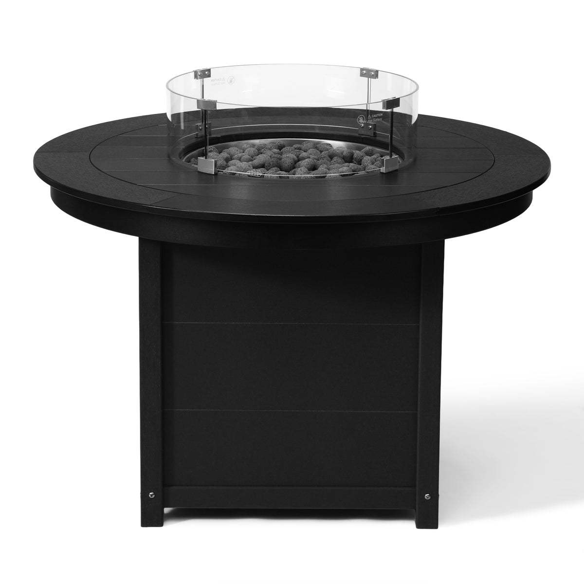 Sol 47" Modern Outdoor Patio Propane Gas Round Fire Pit Table
