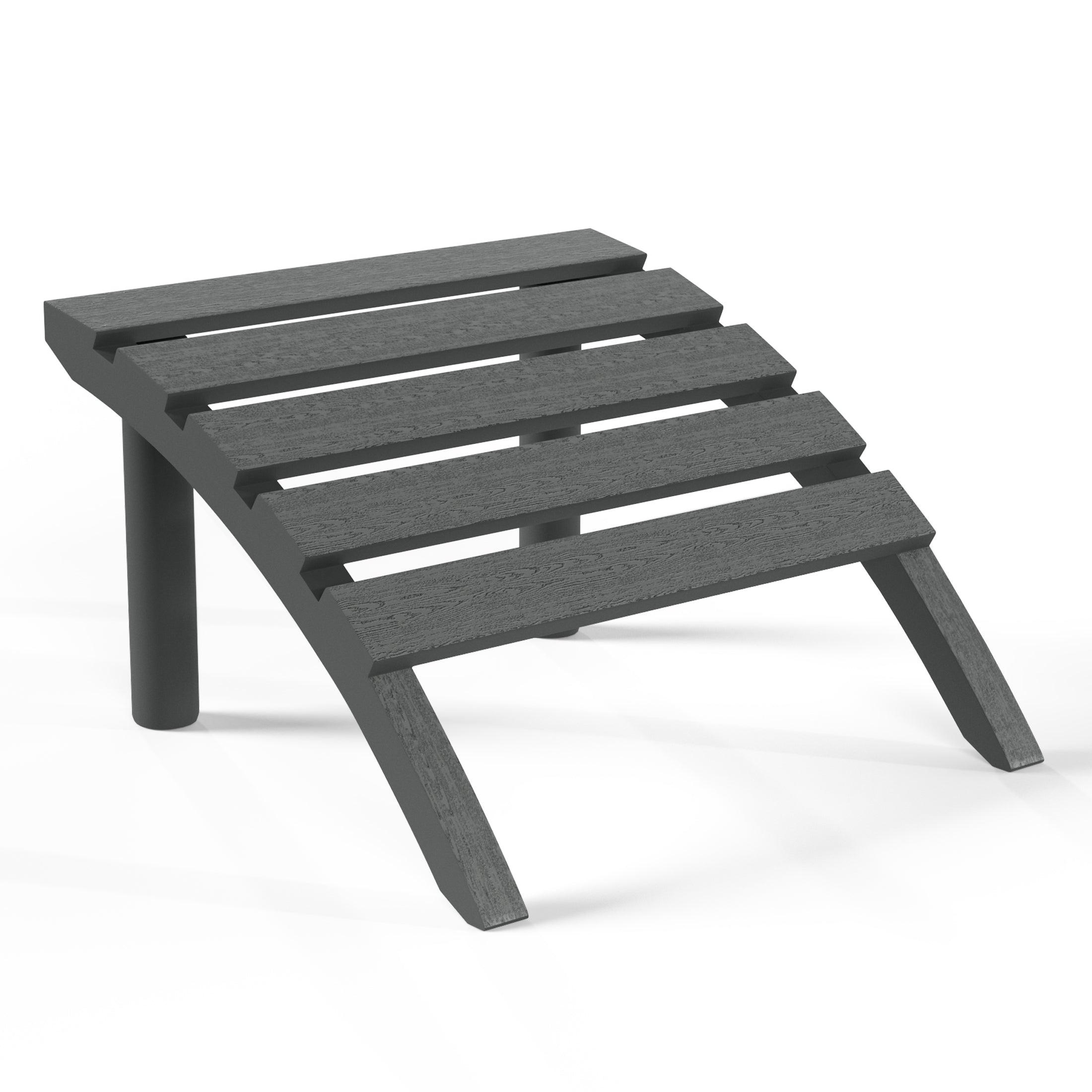 Cayman Outdoor Patio HDPE Adirondack Ottoman Footrest
