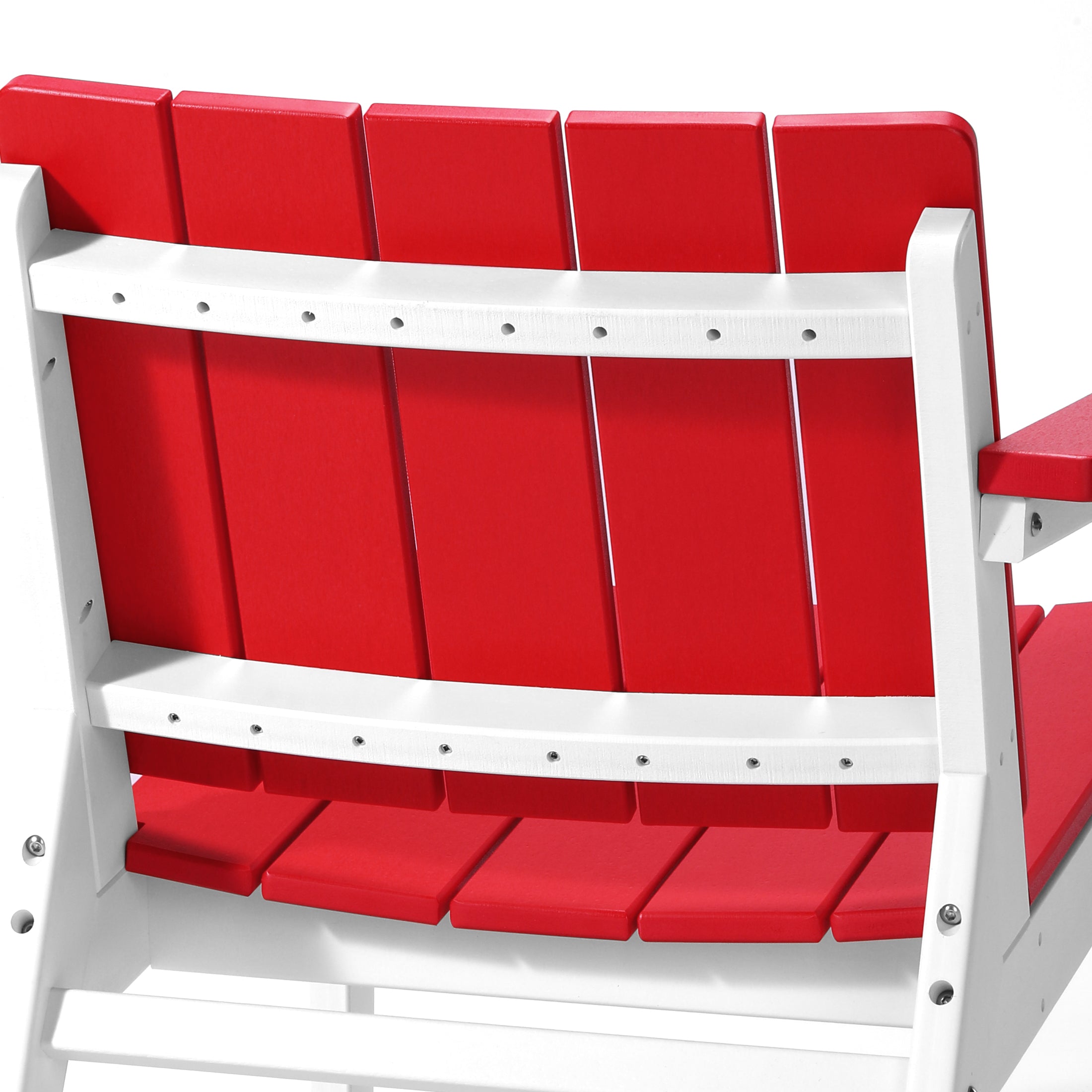 Seaside 3-Piece Outdoor HDPE Conversation Set with Deep Seating Chairs and Round Side Table