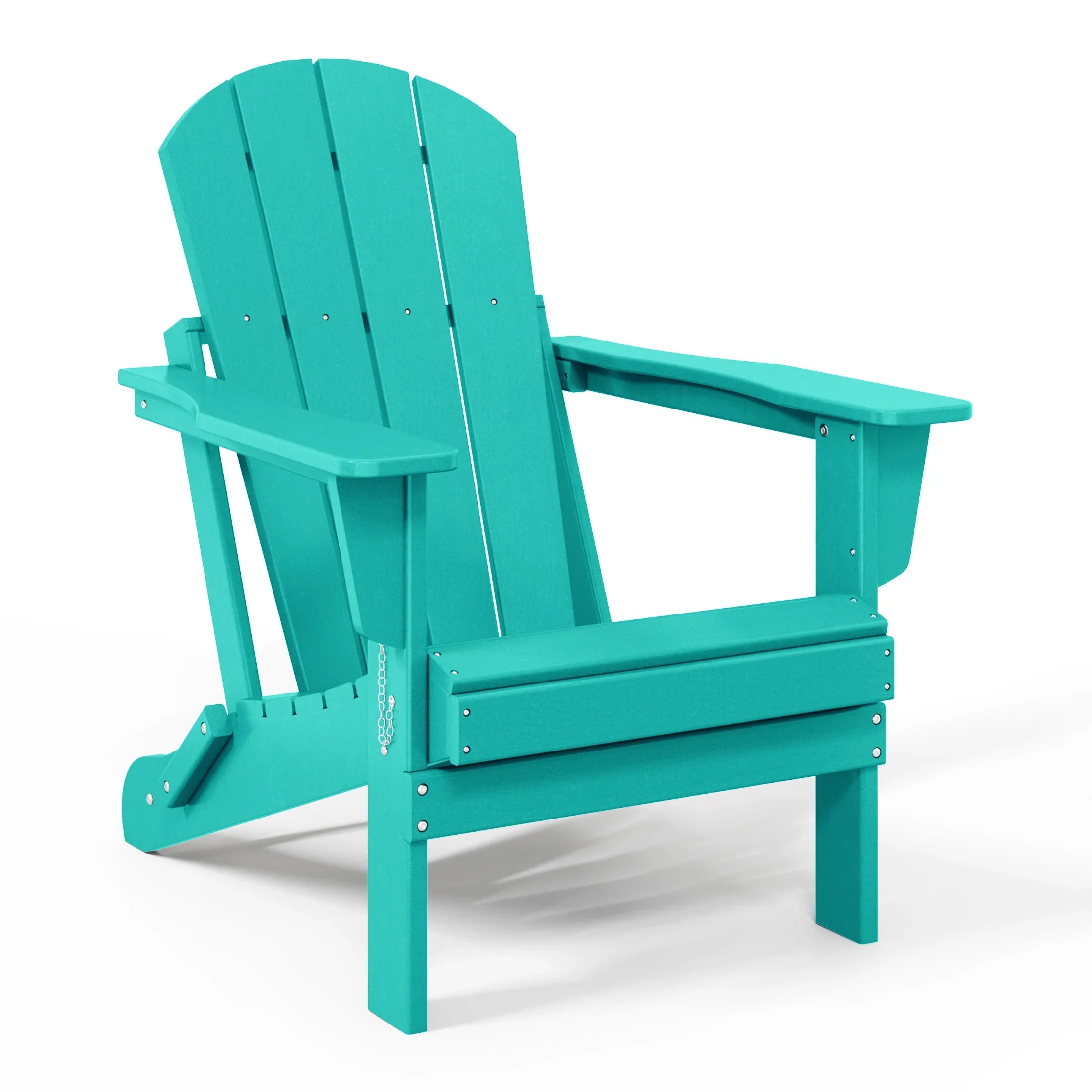 Paradise 5-Piece HDPE Folding Adirondack Chair Outdoor Patio Conversation Set