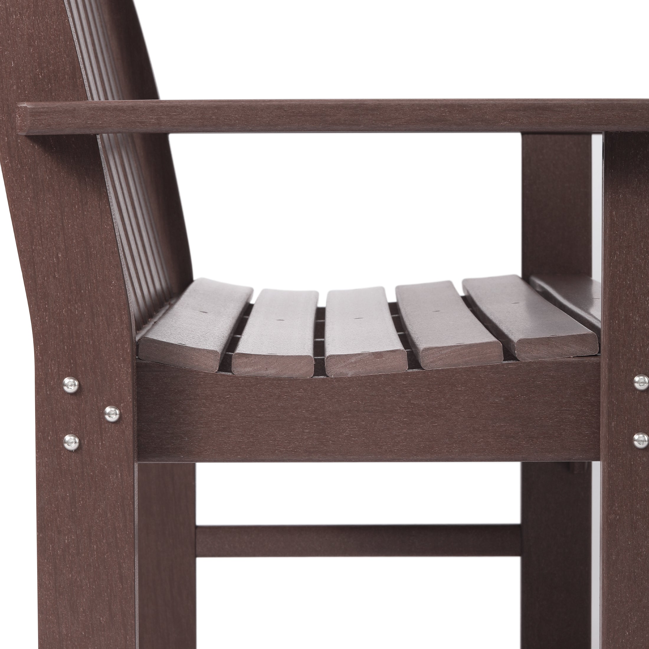 Paradise 5-Piece HDPE Outdoor Patio Furniture Couch and Rocking Chair Set
