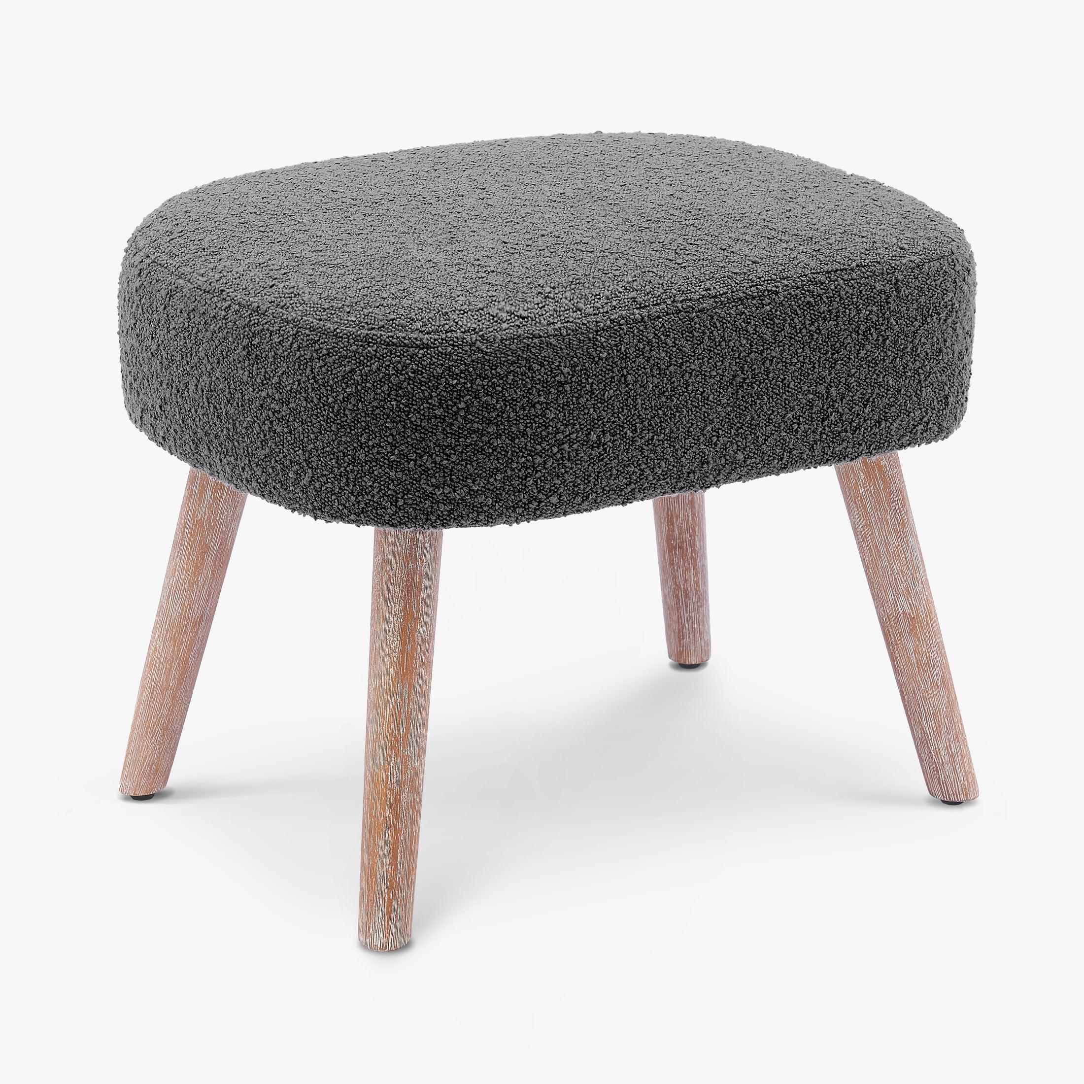 Amélie 21" Wide Square Upholstered Cushion Ottoman Foot Stool