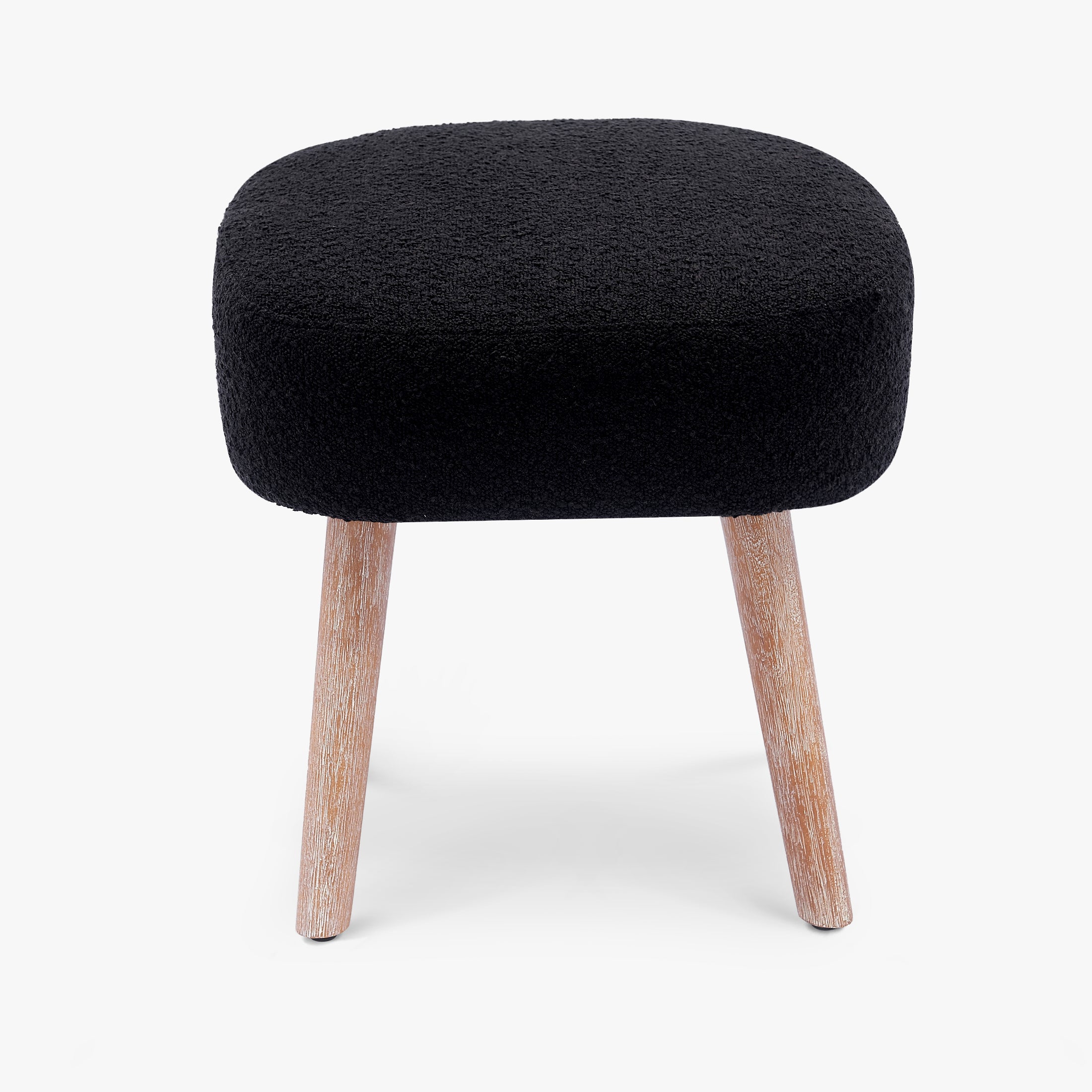 Amélie 21" Wide Square Upholstered Cushion Ottoman Foot Stool