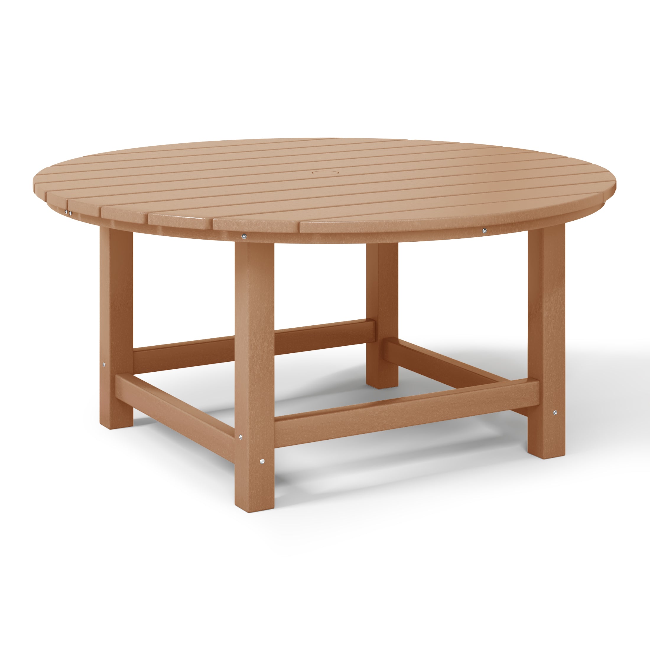 Paradise Low Outdoor HDPE Round Patio Coffee Table