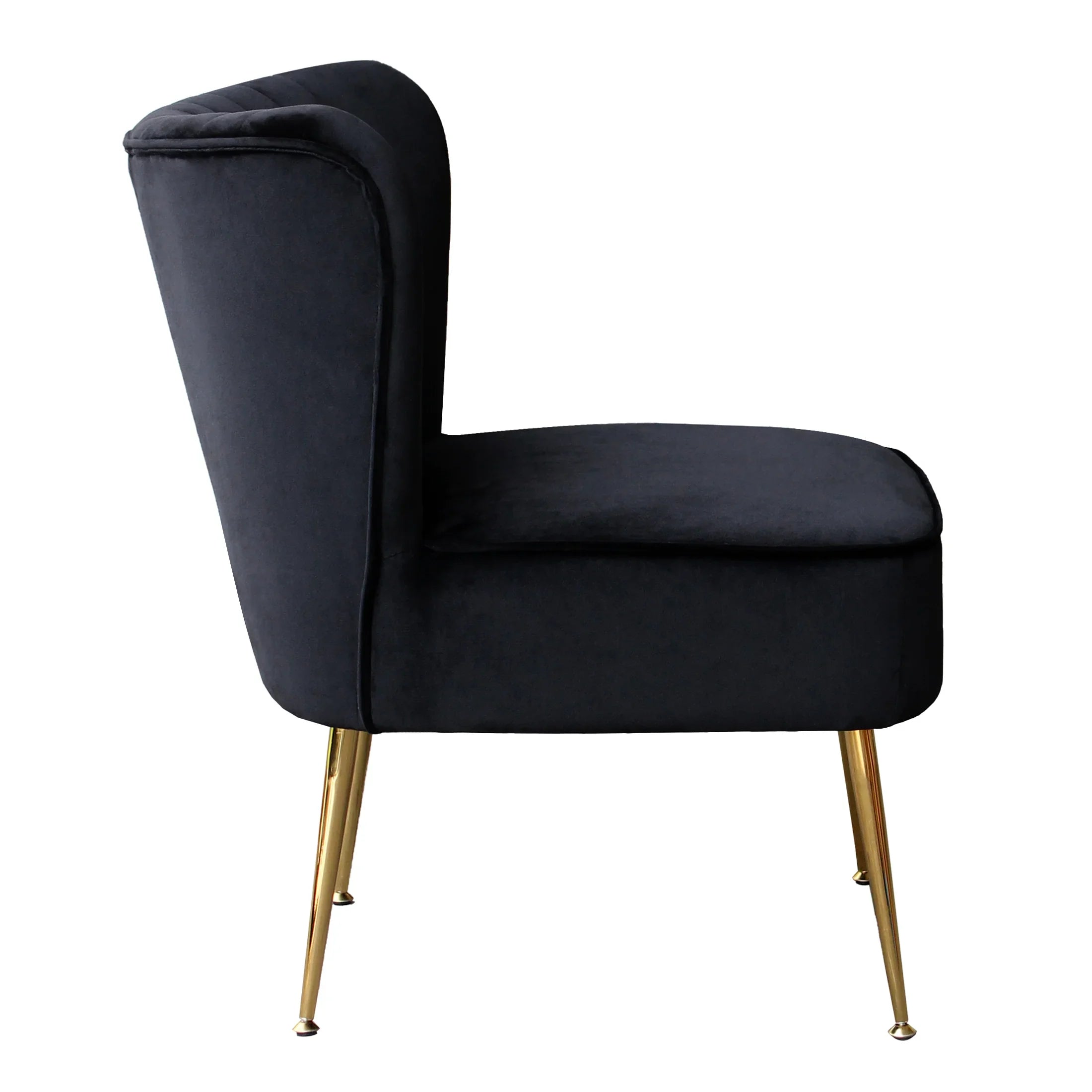 Alaia Mid Century Modern Tufted Velvet Loveseat Sofa and 22" Accent Chair 3-Piece Set