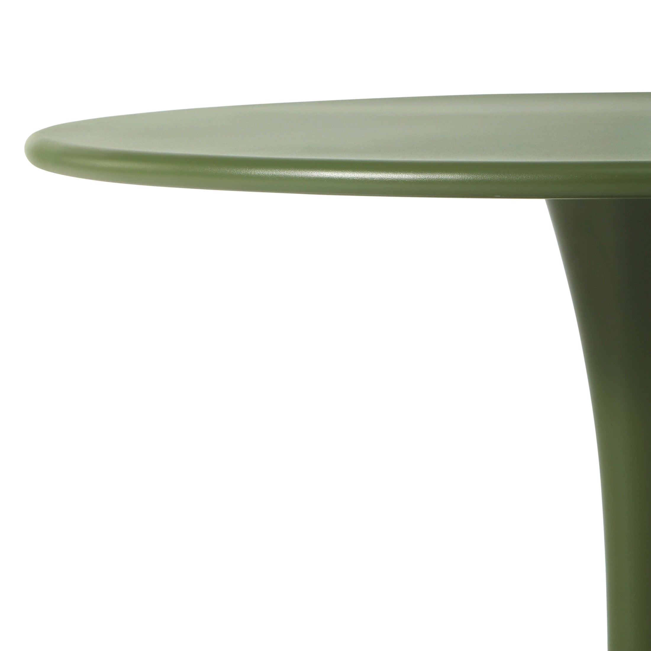 Sunshine 5-Piece Round Metal Bistro Dining Table Set And Stackable Resin Patio Dining Side Chairs