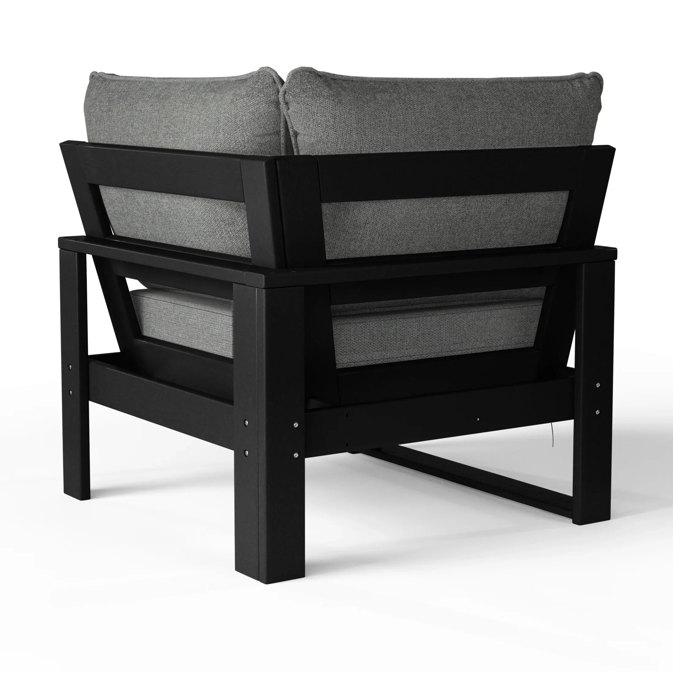 Rockaway Outdoor HDPE Sectional Corner Sofa Seat with Water-Proof Cushions