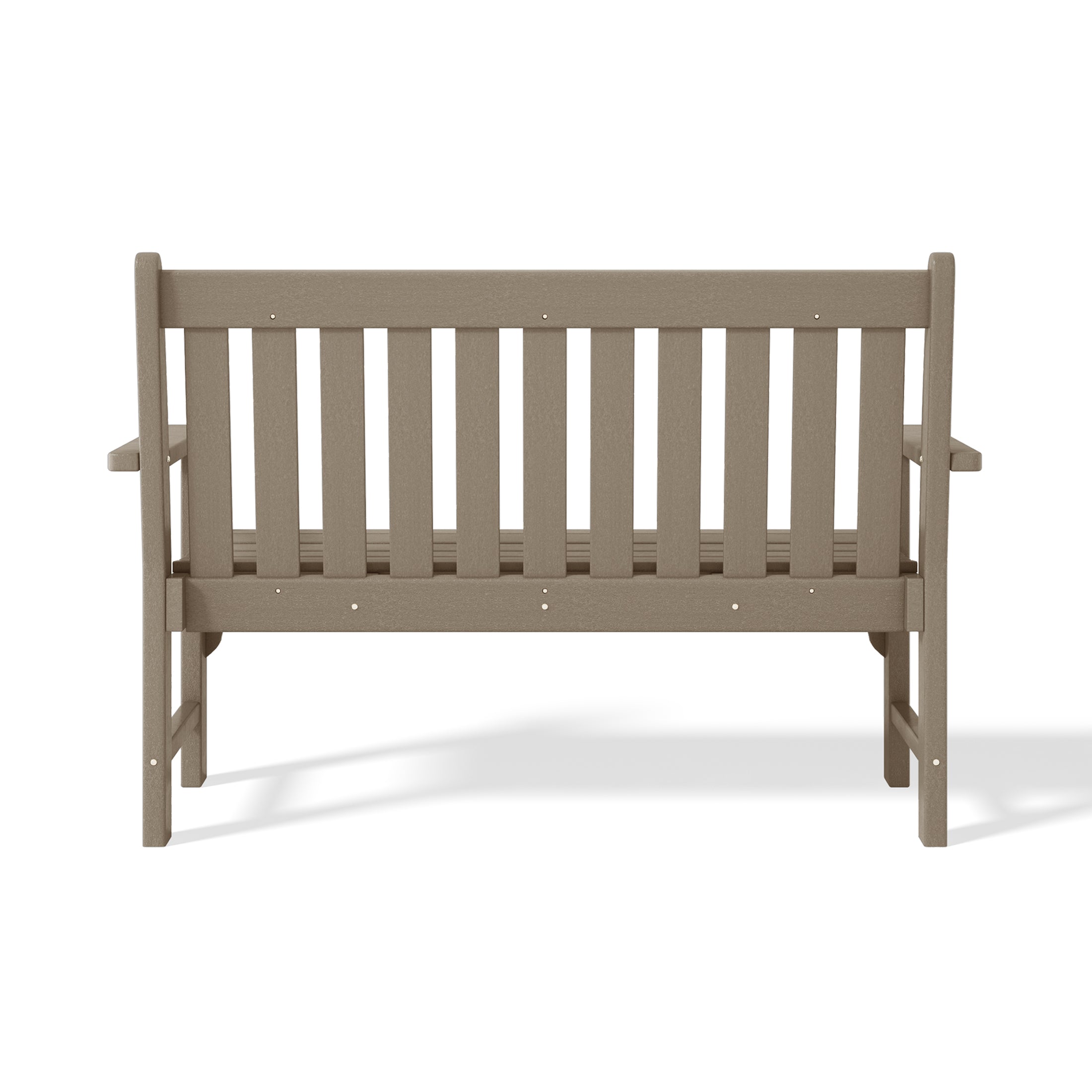 Paradise Outdoor 2-Person All-Weather HDPE Front Porch Garden Bench
