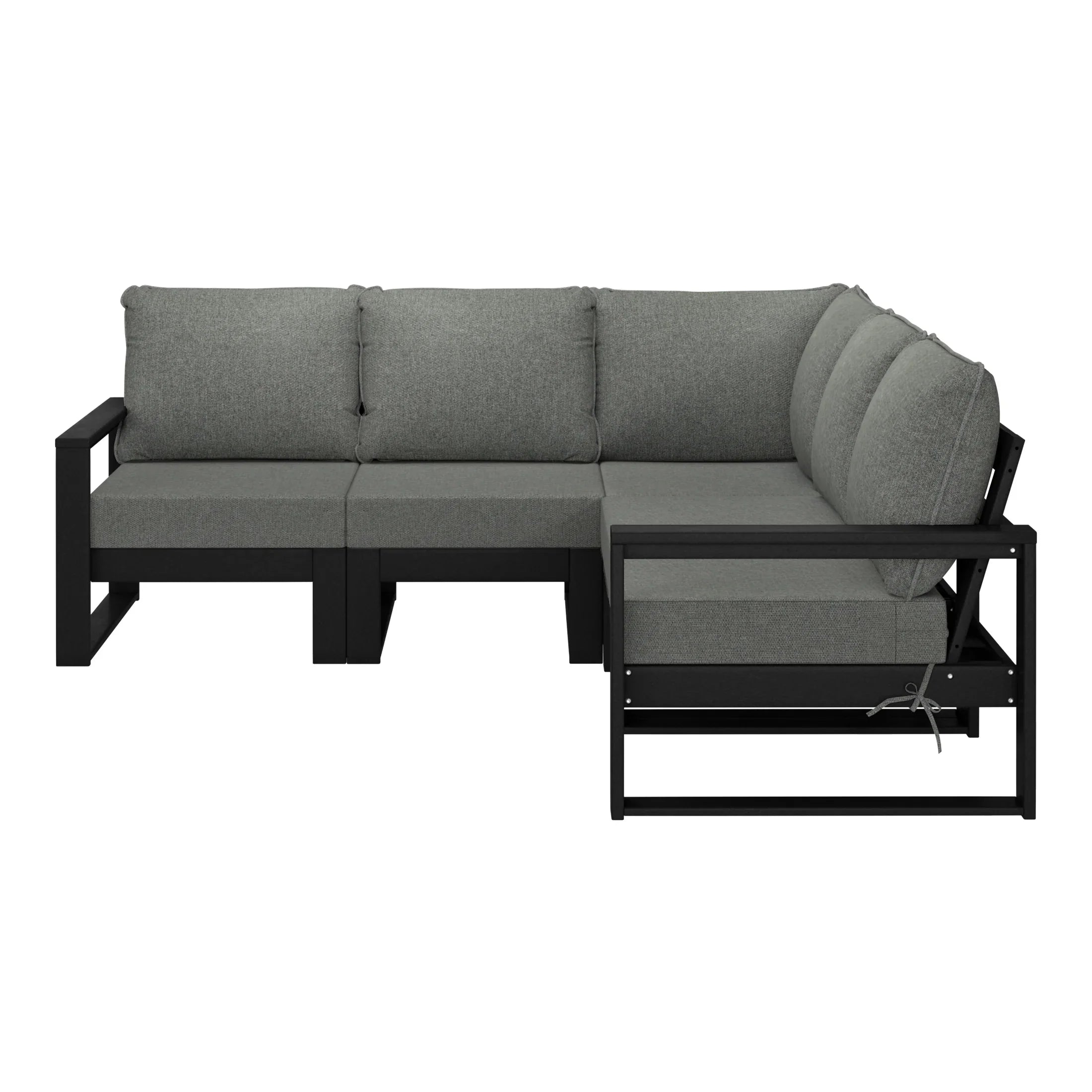 Rockaway 5-Piece Outdoor Patio Corner Sectional Sofa Conversation Set