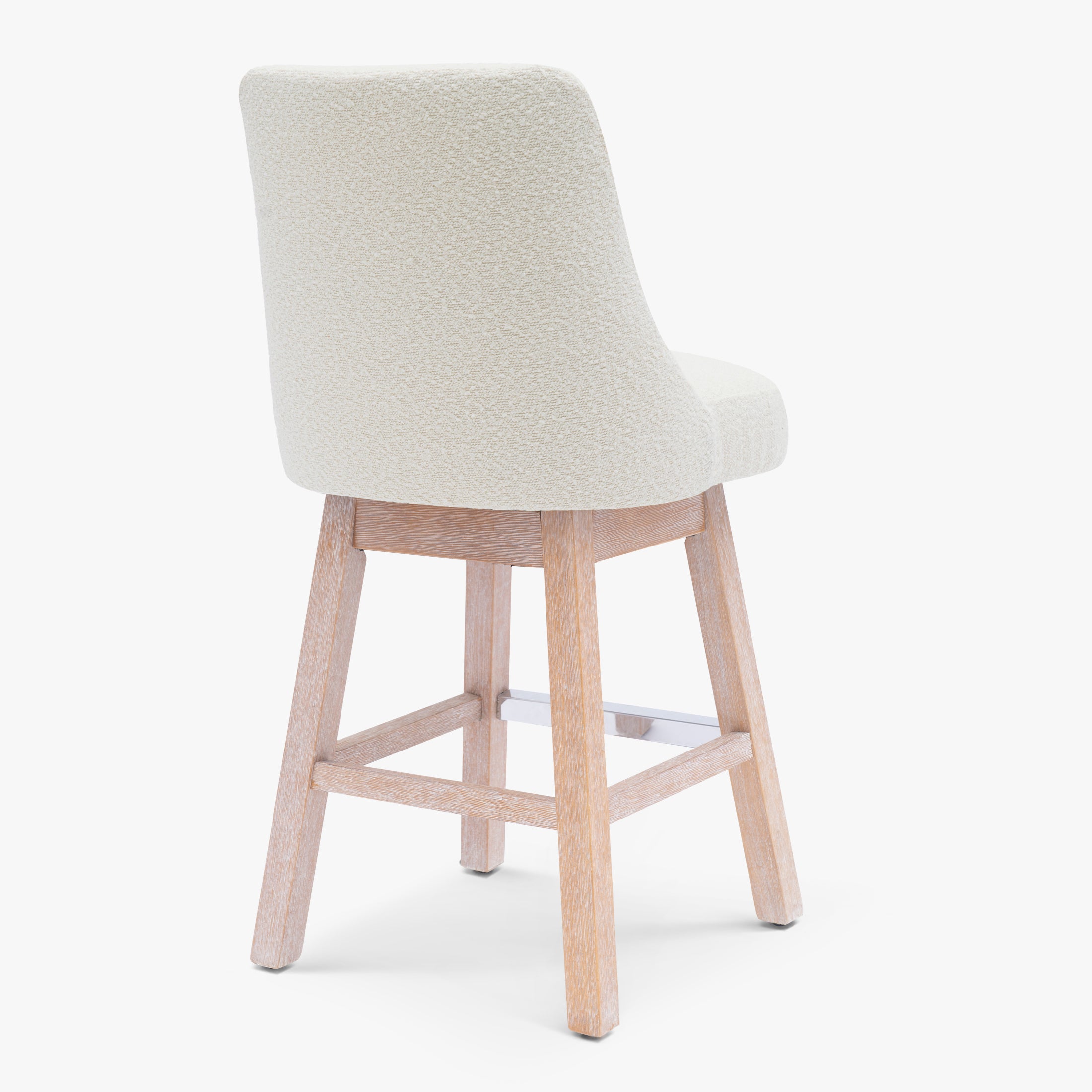 Amélie 26" Upholstered Swivel Counter Height Bar Stool