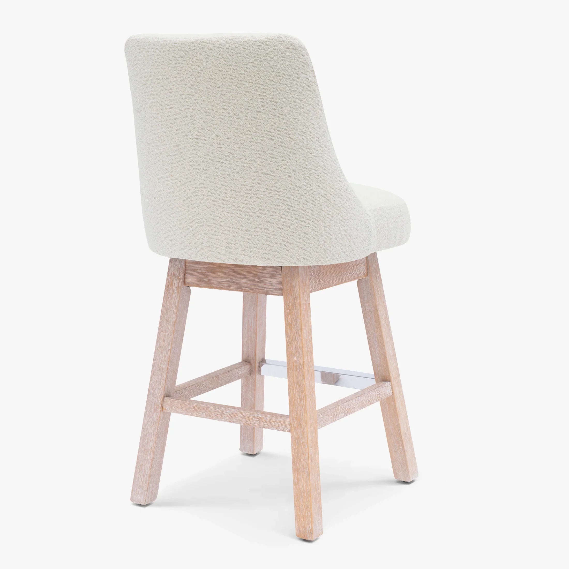 Amélie 26" Upholstered Swivel Counter Height Bar Stool