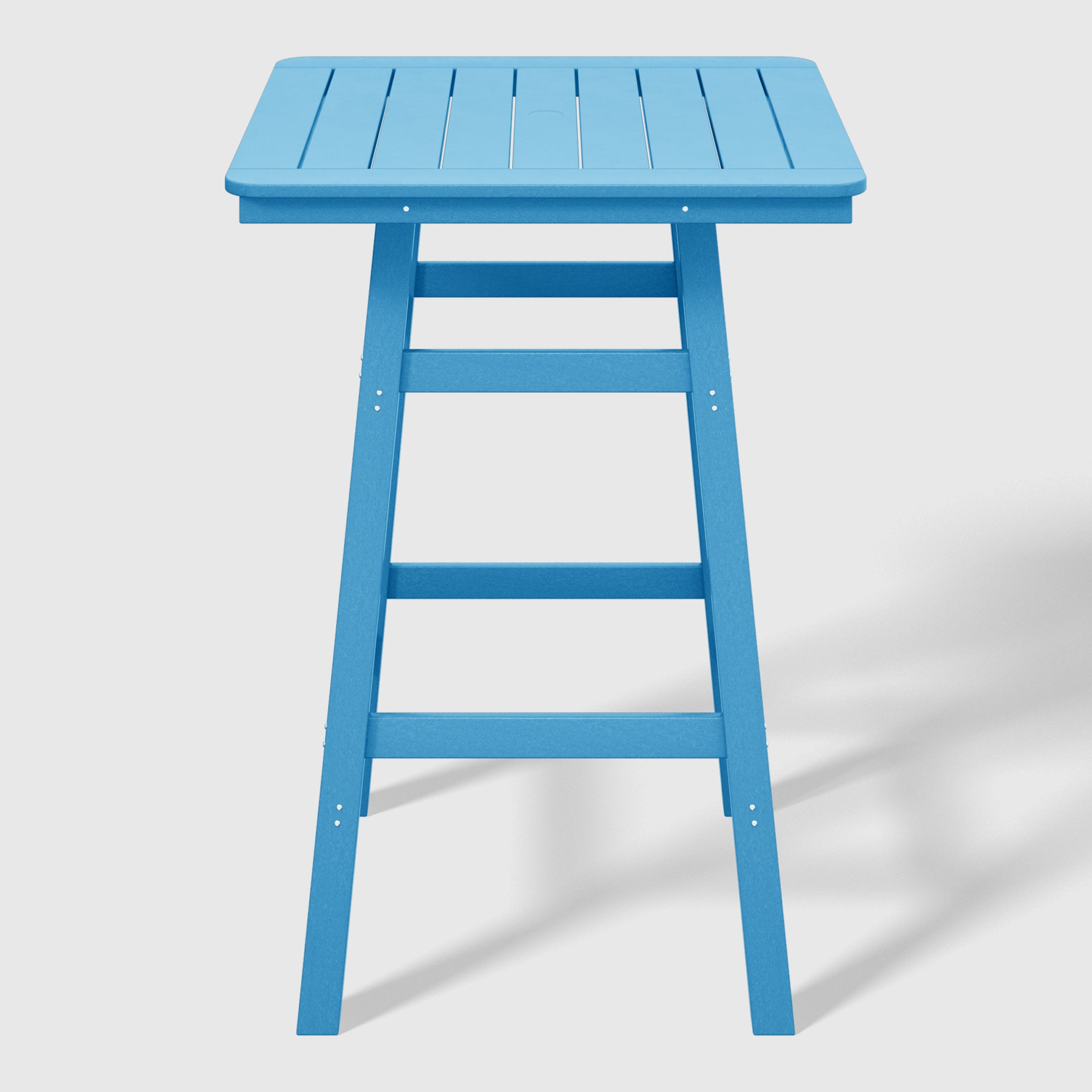 Paradise 5-Piece HDPE Outdoor Patio Dining Bar Bistro Table Set with Bar Stools