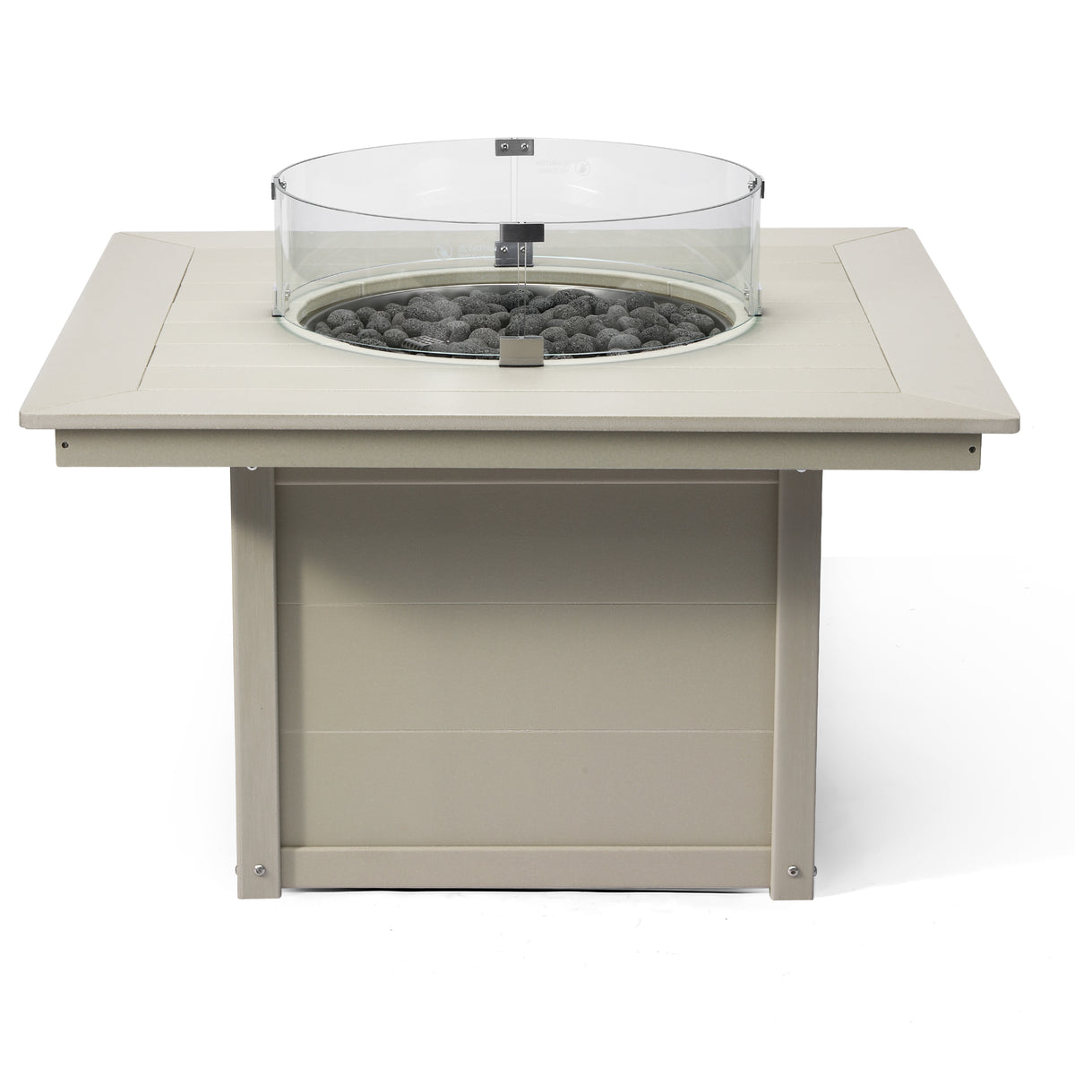 Sol 42" Modern Outdoor Patio Propane Square Fire Pit Table