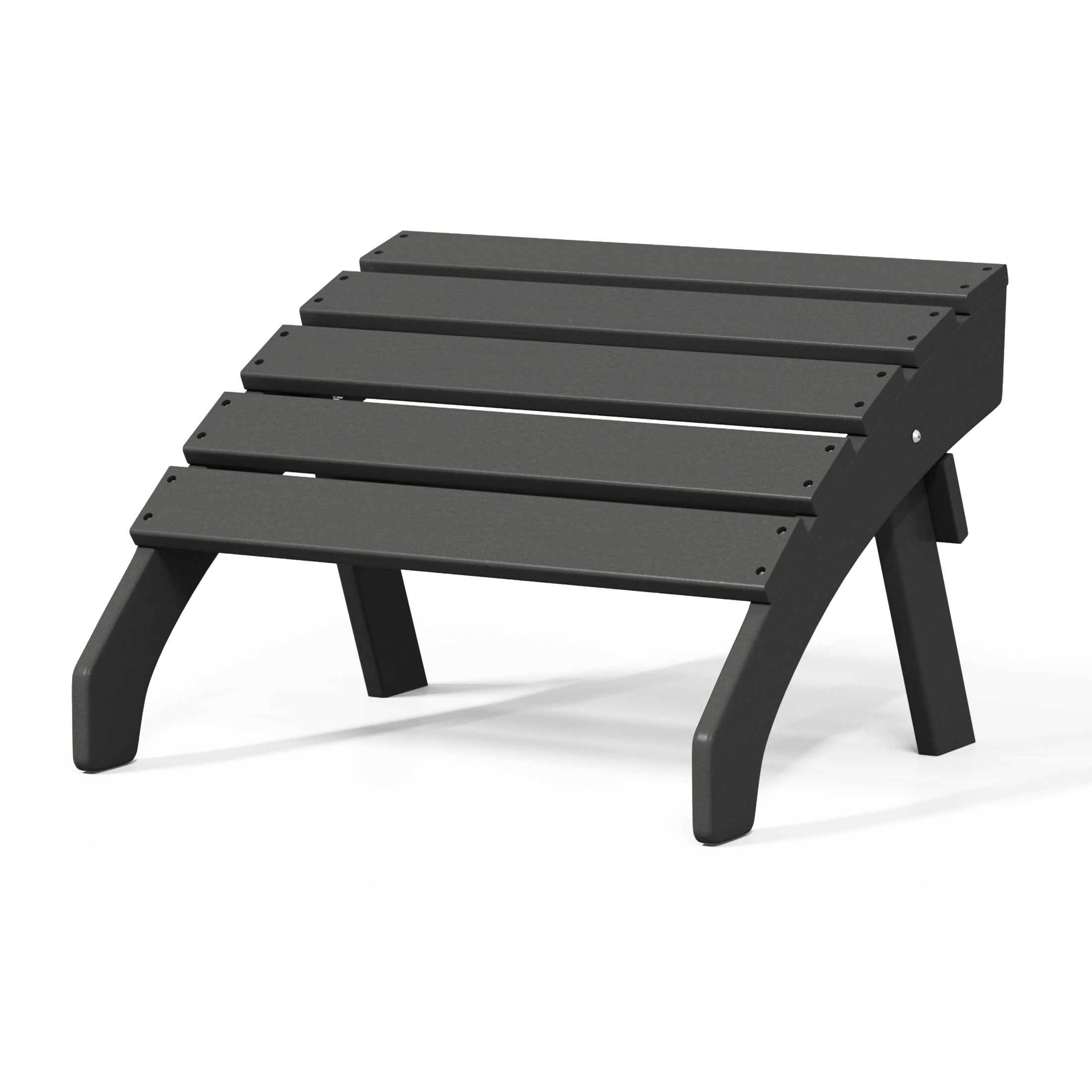Portside Outdoor Patio HDPE Adirondack Ottoman Footrest