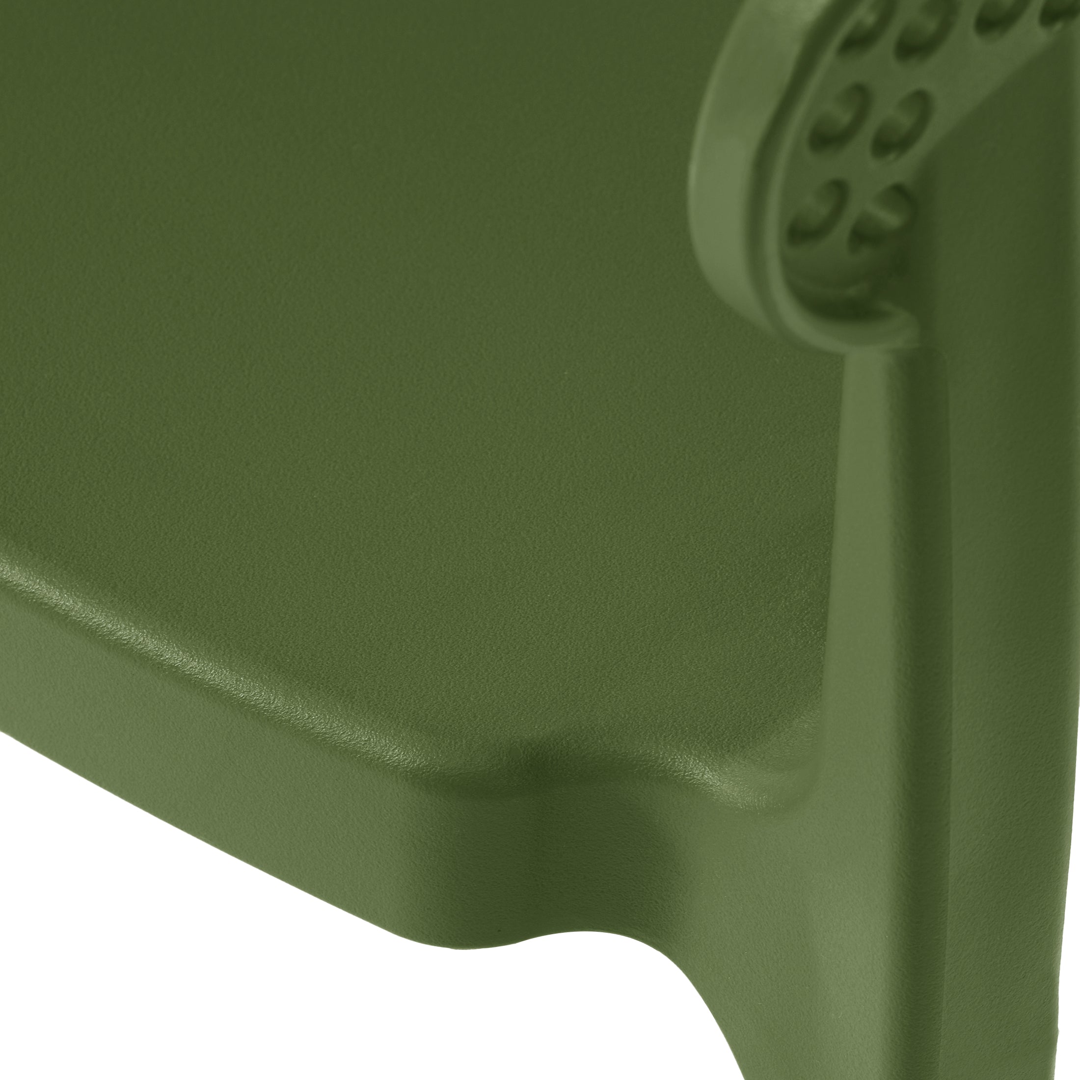 Sunshine Outdoor Modern Stackable Plastic Resin Patio Dining Armchair (Set of 2)