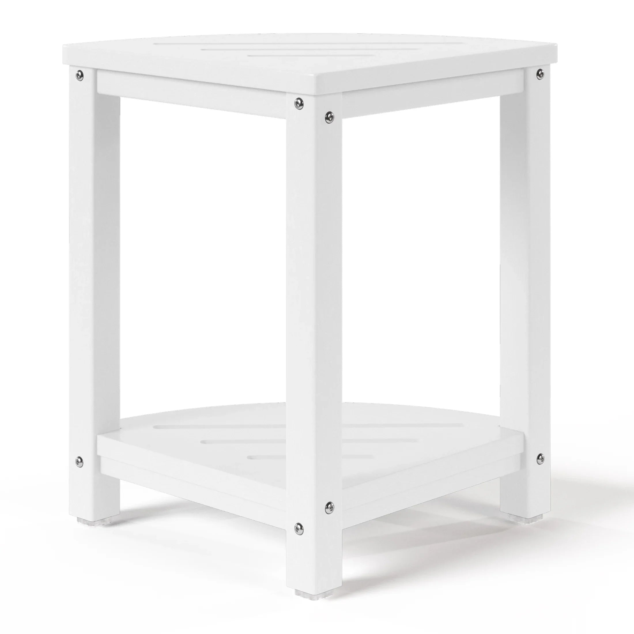 Ventura HDPE Plastic Waterproof Shower Corner Bench