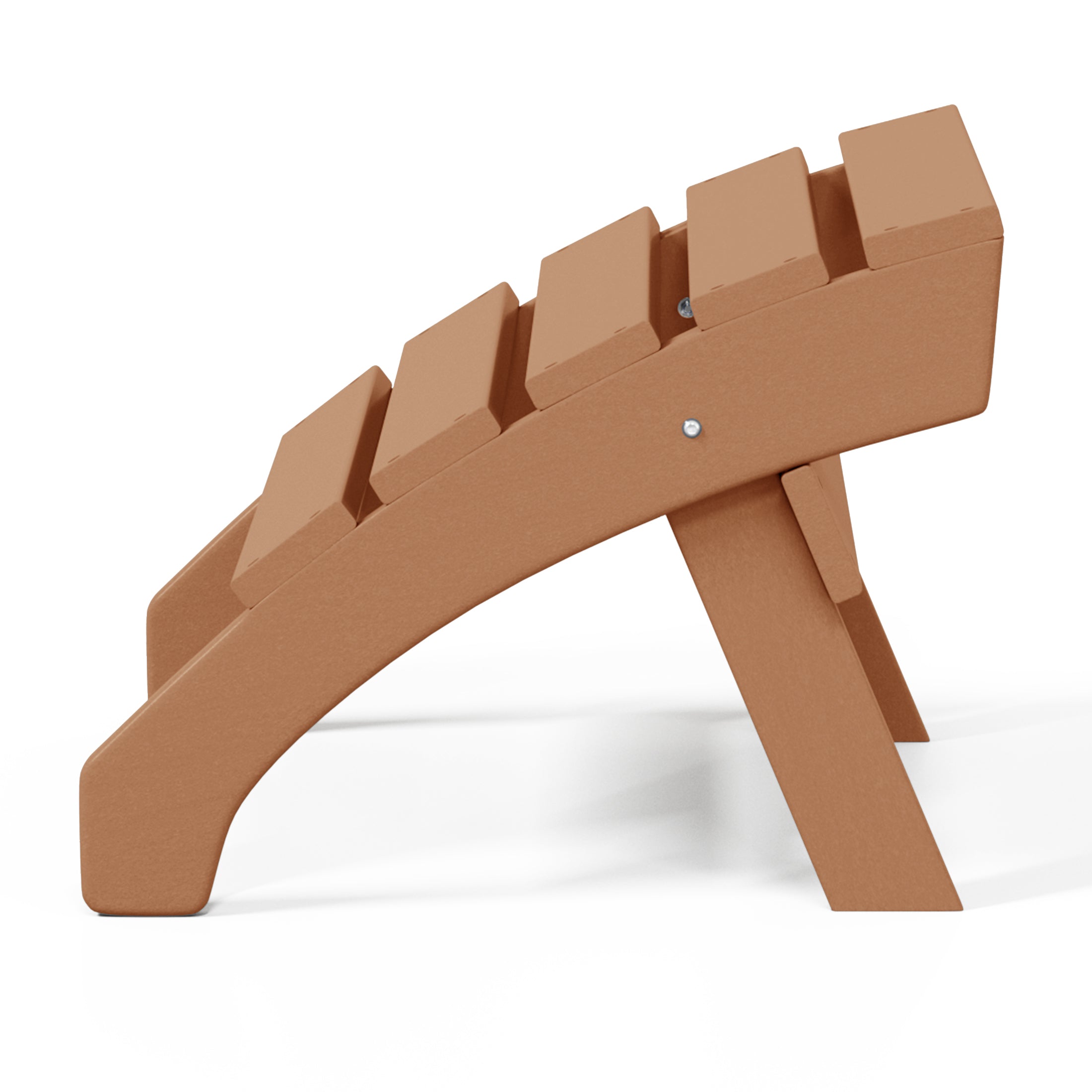 Portside Outdoor Patio HDPE Adirondack Ottoman Footrest