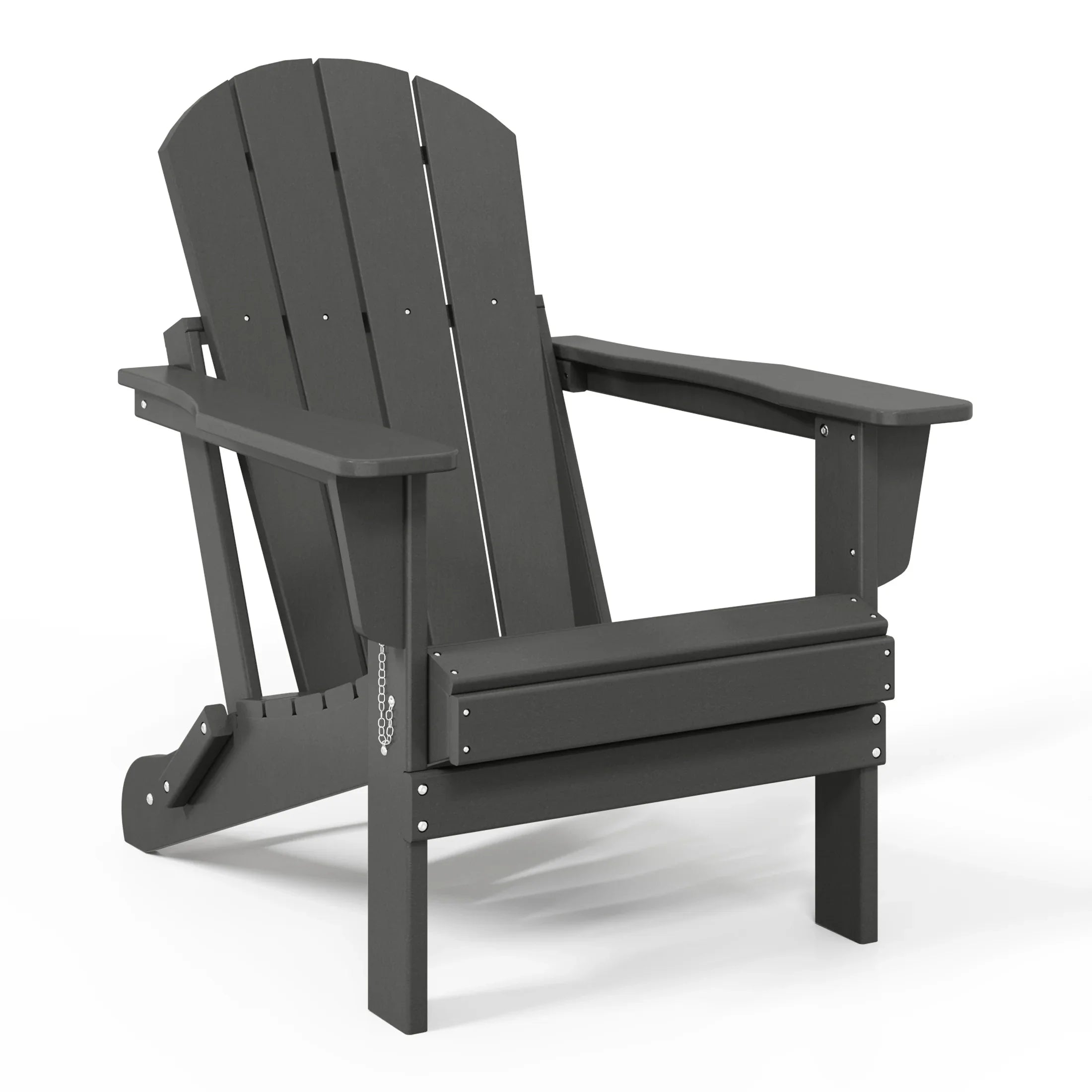 Paradise 5-Piece HDPE Folding Adirondack Chair Outdoor Patio Conversation Set