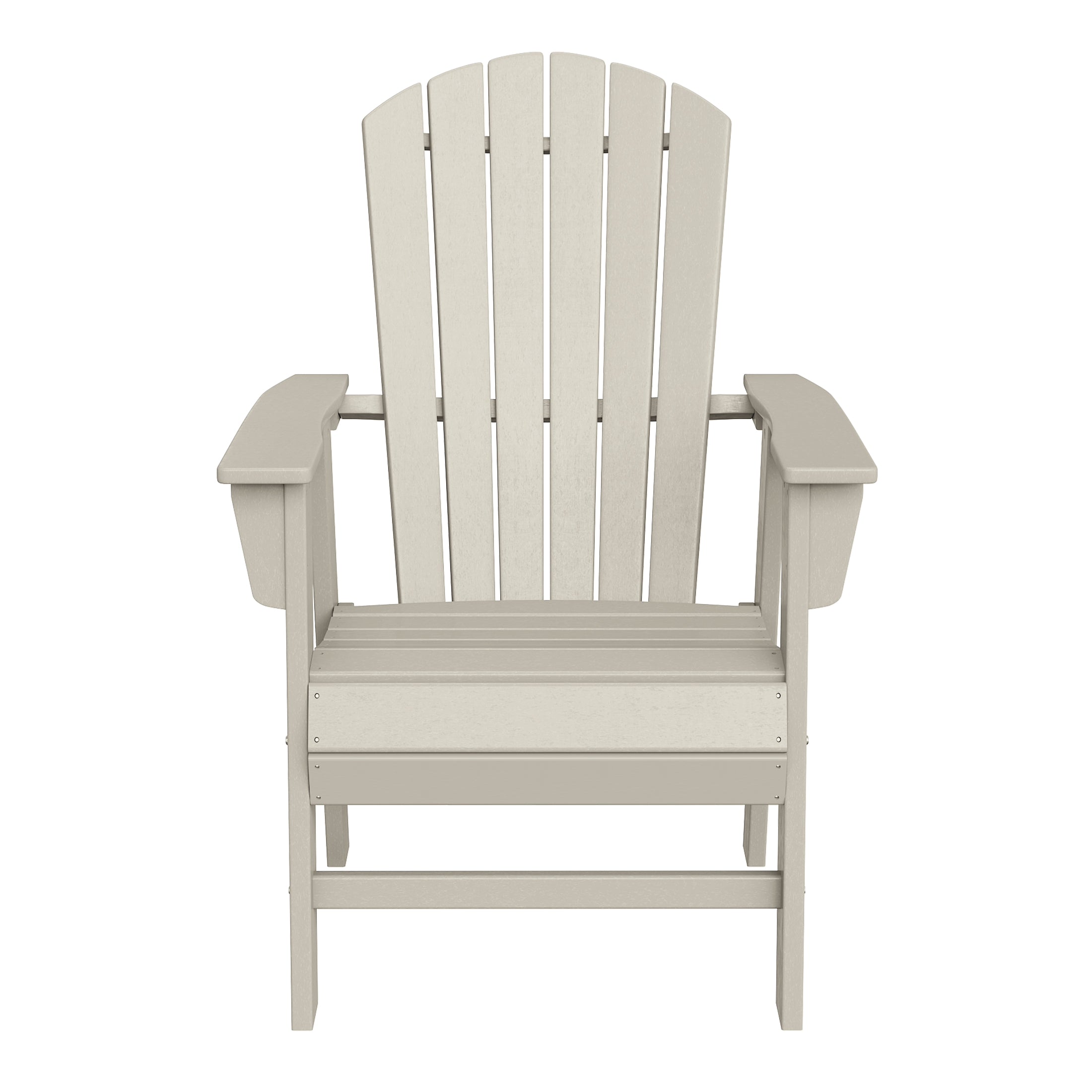 Portside Outdoor Patio Shell-back Adirondack Dining Chair Weather Resistant