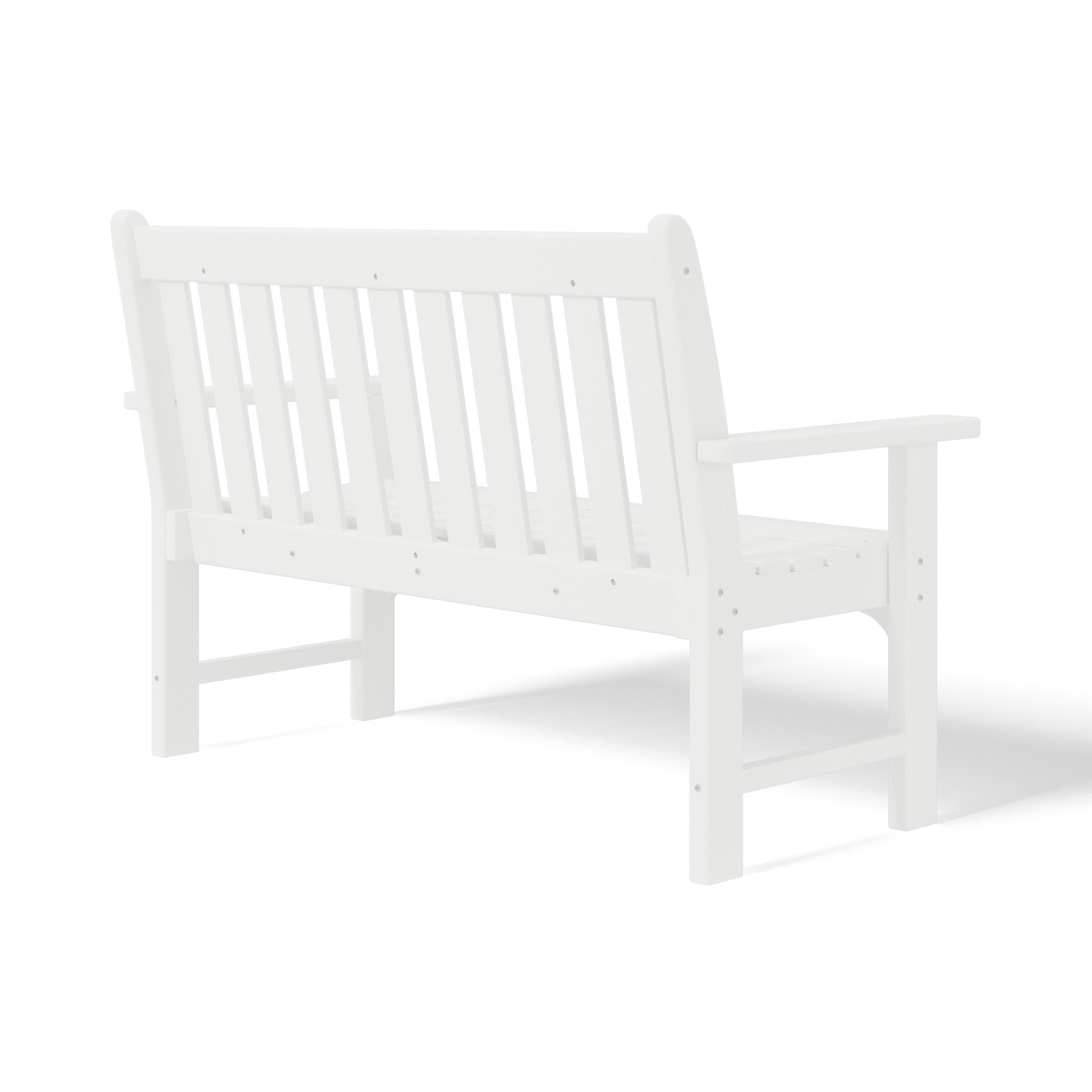 Paradise Outdoor 2-Person All-Weather HDPE Front Porch Garden Bench